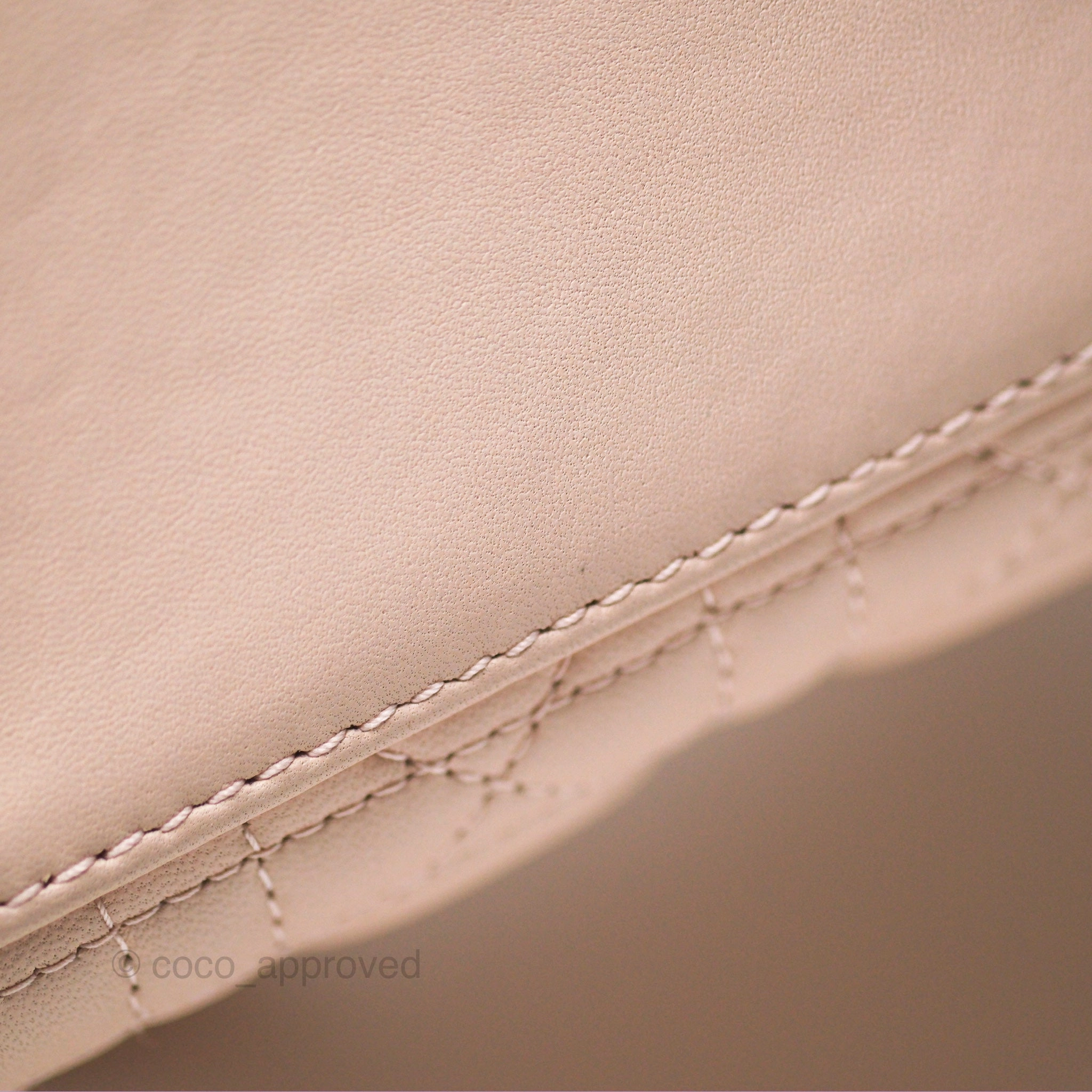 Christian Dior My ABCDior Lady Dior Pale Pink Cannage Lambskin Gold Hardware