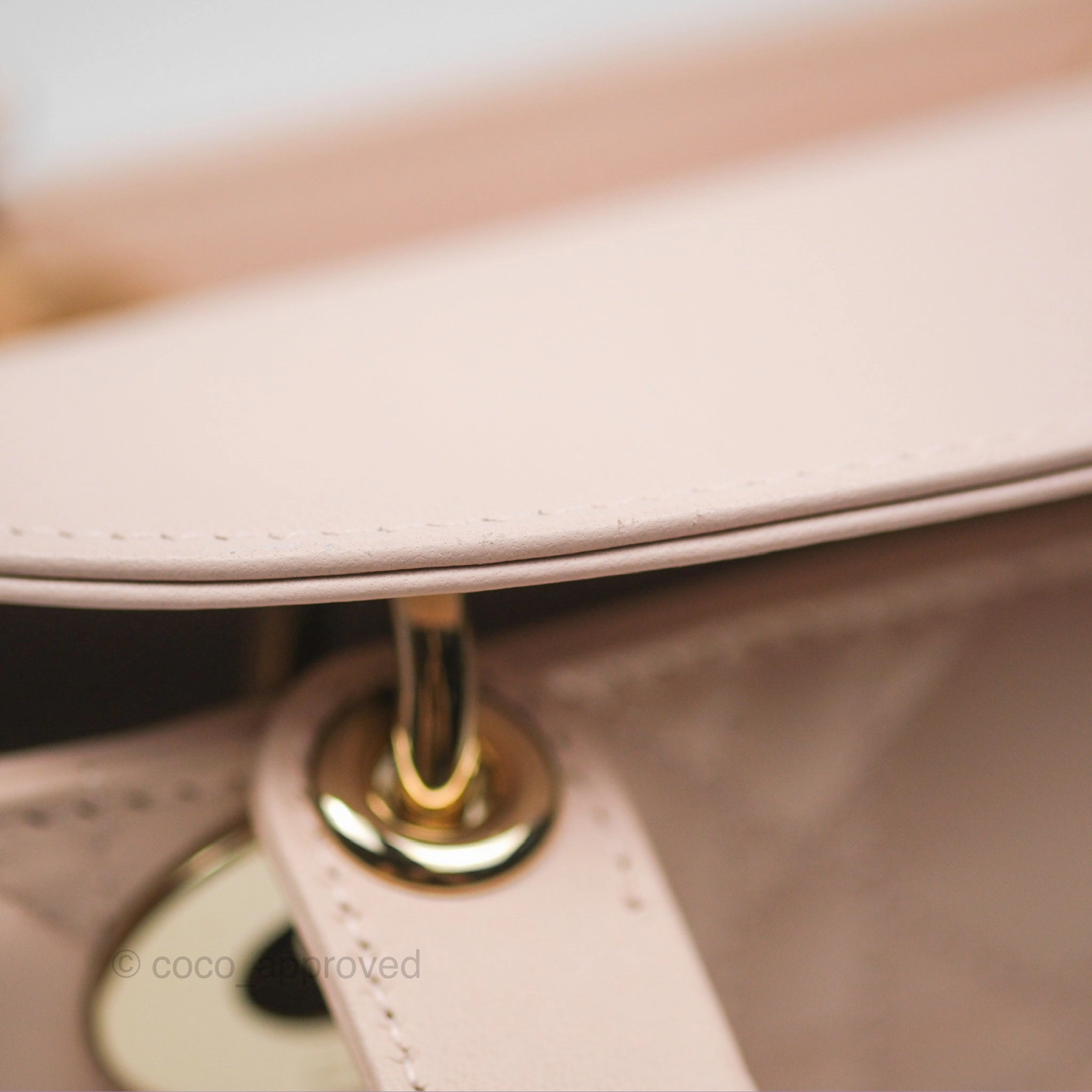 Christian Dior My ABCDior Lady Dior Pale Pink Cannage Lambskin Gold Hardware