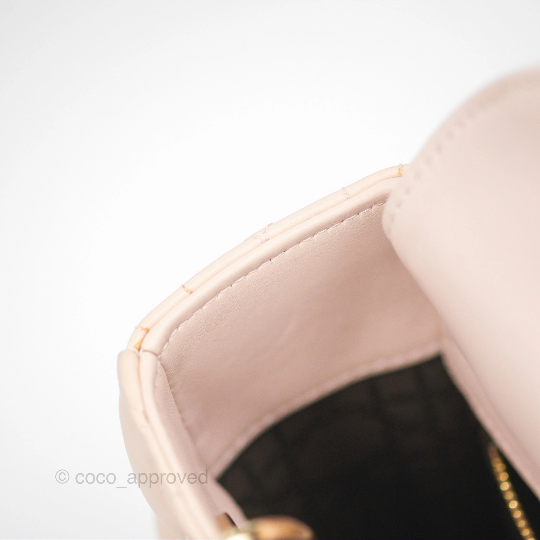 Christian Dior My ABCDior Lady Dior Pale Pink Cannage Lambskin Gold Hardware