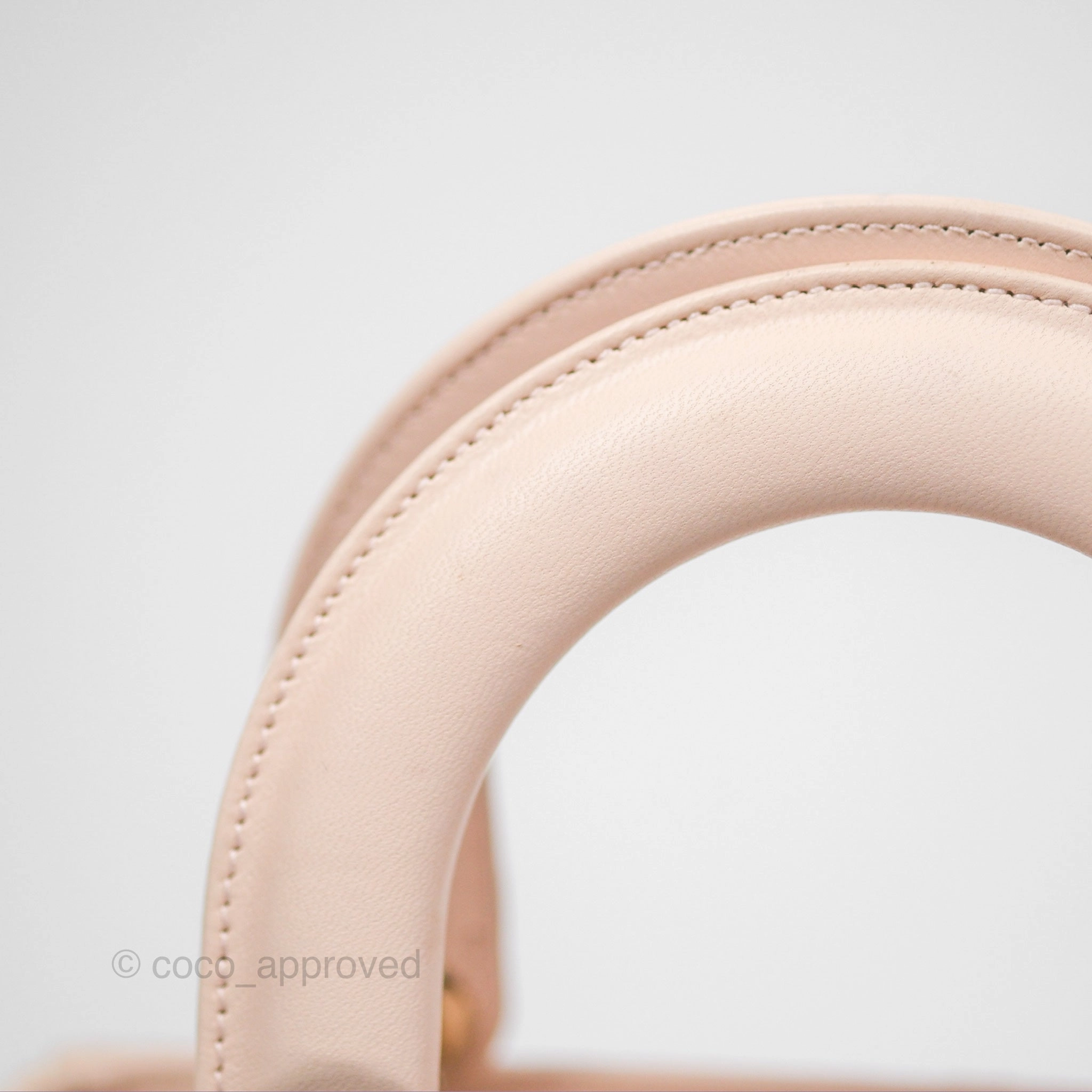 Christian Dior My ABCDior Lady Dior Pale Pink Cannage Lambskin Gold Hardware