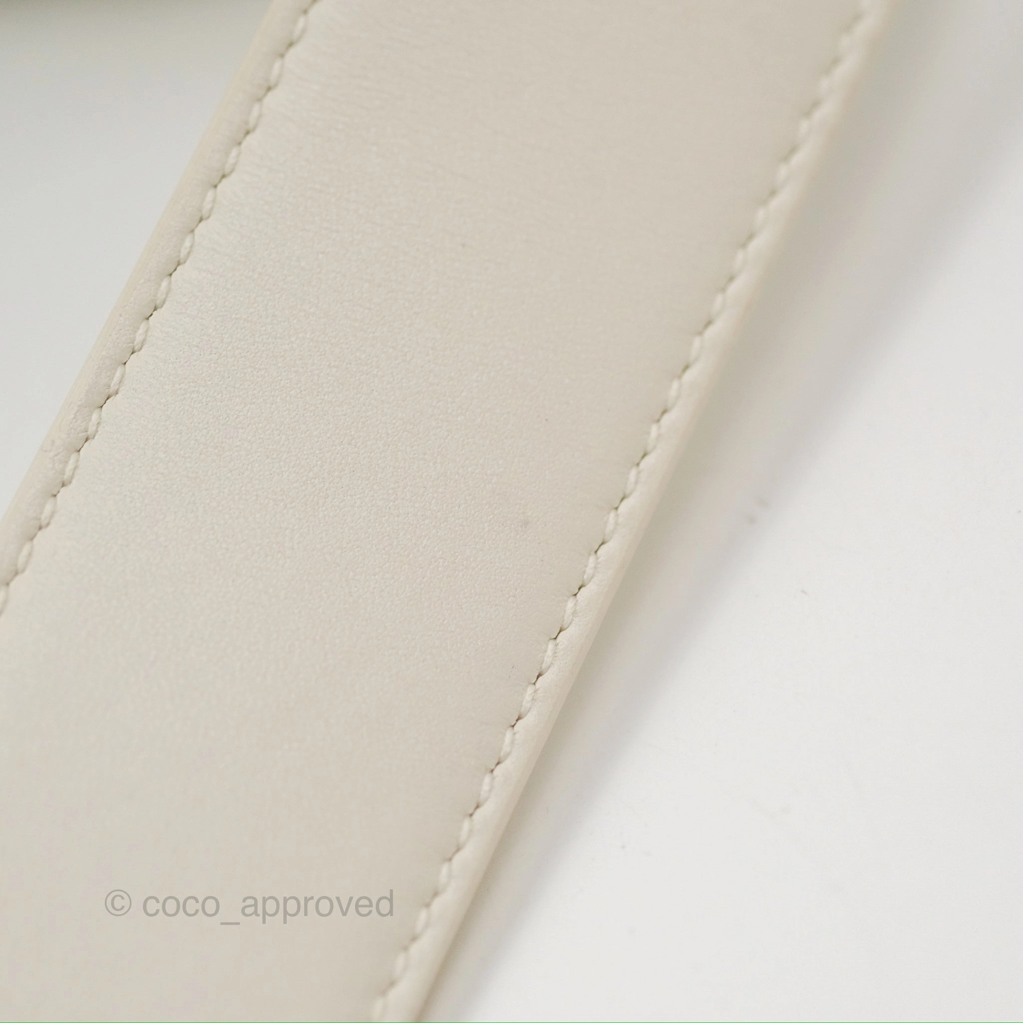 Christian Dior My ABCDior Lady Dior White Cannage Lambskin Gold Hardware