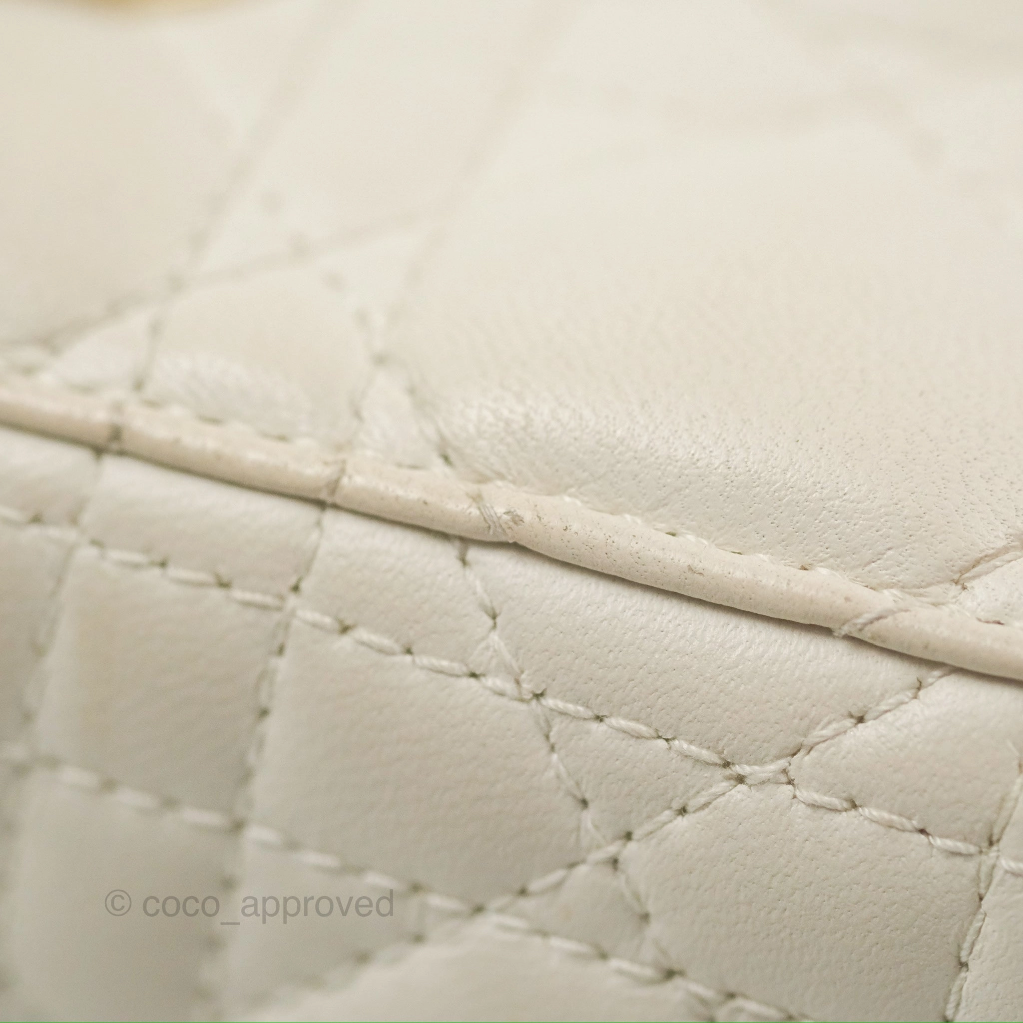 Christian Dior My ABCDior Lady Dior White Cannage Lambskin Gold Hardware