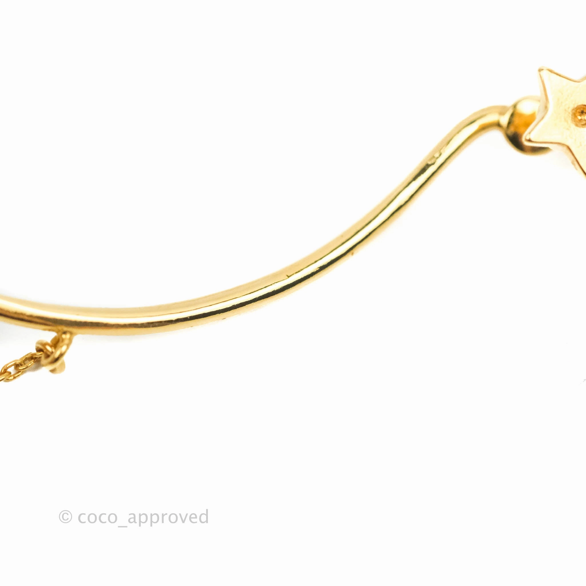 Christian Dior Perles De Dsir Ladies Yellow Gold Long Drop Single Detachable Earring