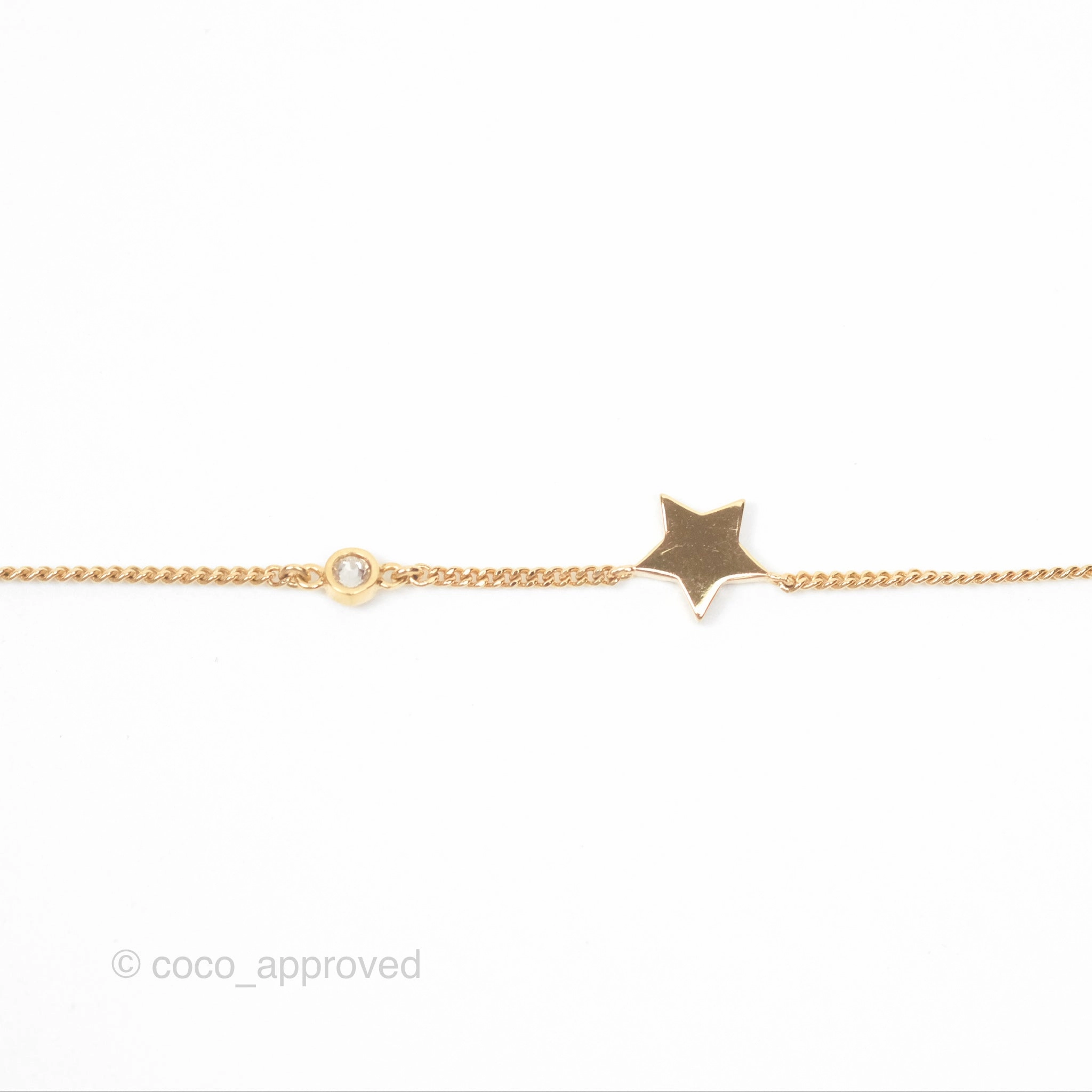 Christian Dior Petit CD Double Necklace Crystals Gold Tone