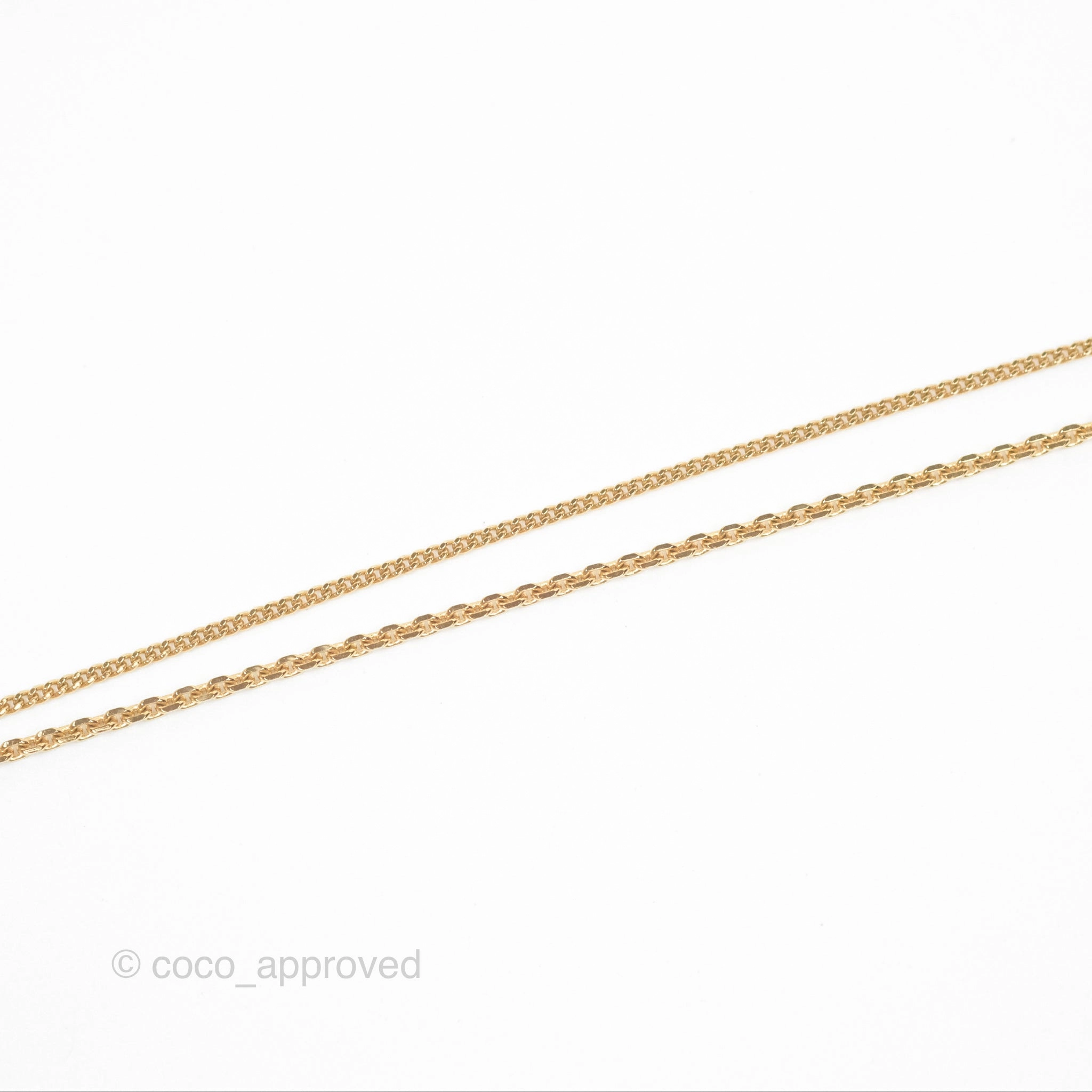 Christian Dior Petit CD Double Necklace Crystals Gold Tone