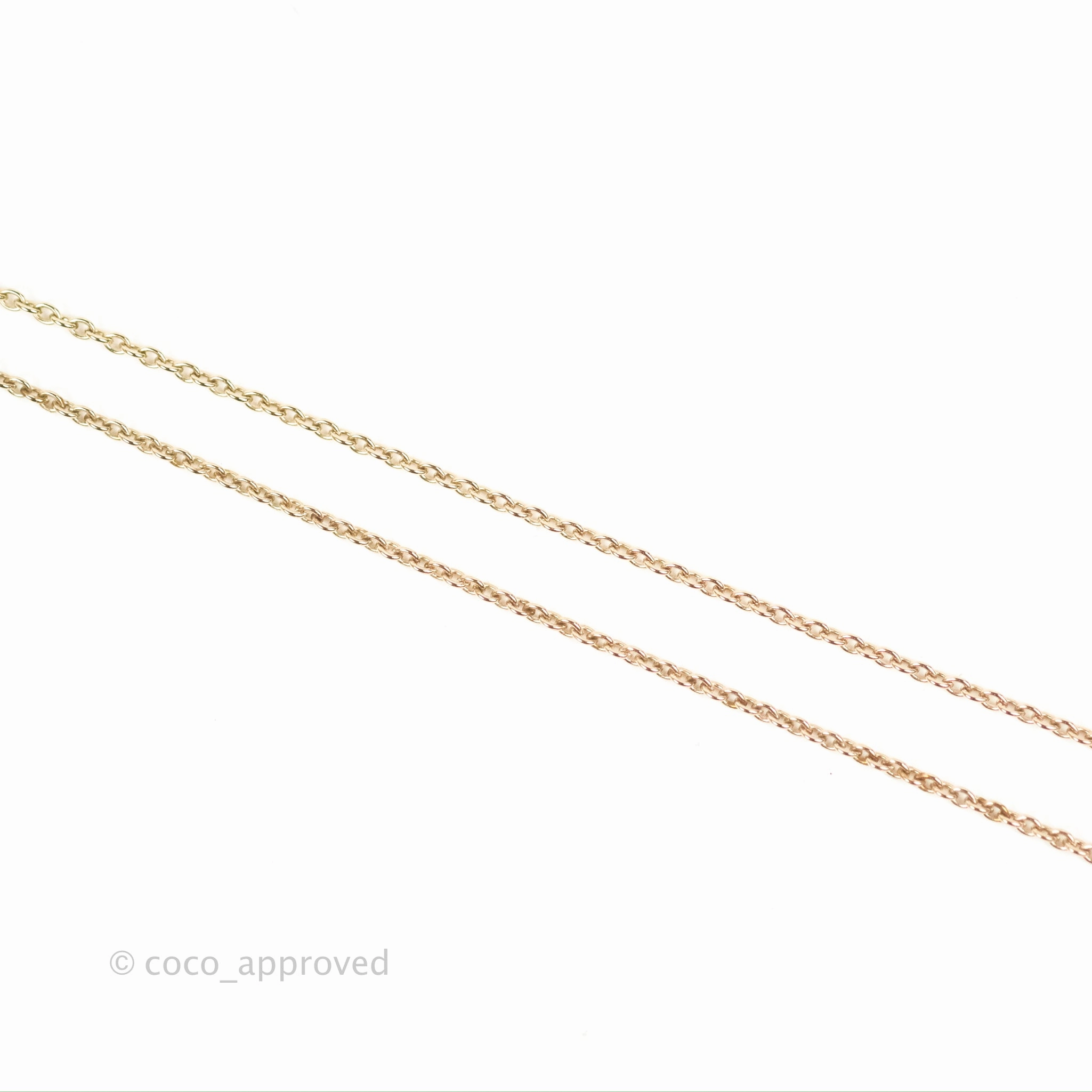 Christian Dior Petit CD Necklace Gold Tone