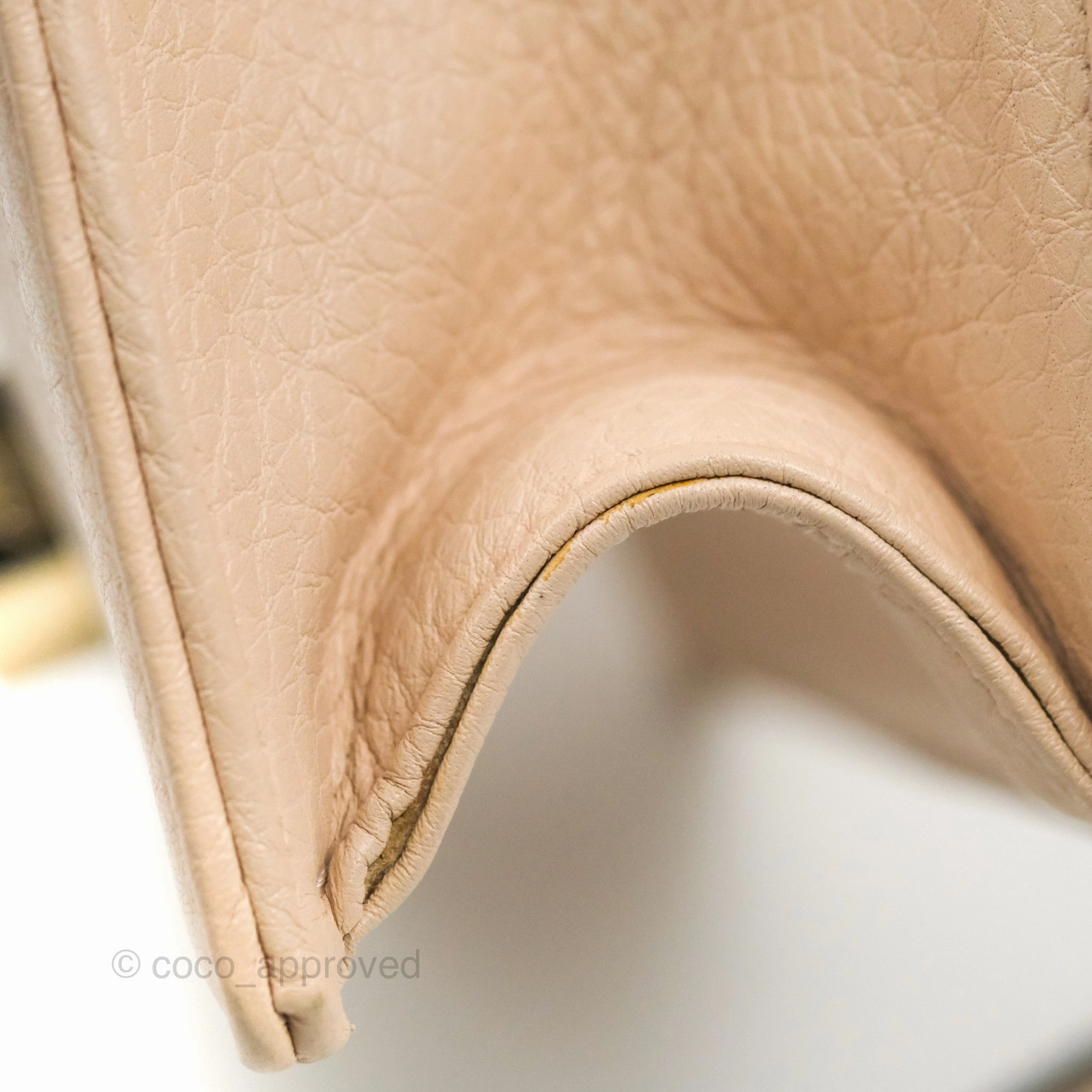 Christian Dior Small Diorama Calfskin Flap Bag Nude Pink Gold Hardware