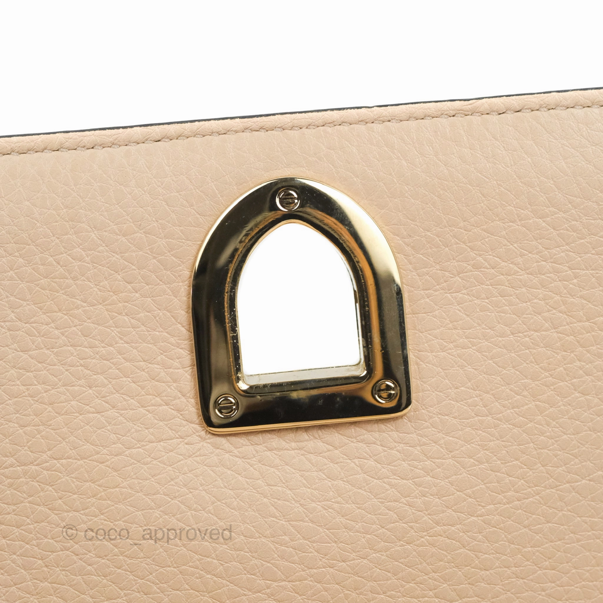 Christian Dior Small Diorama Calfskin Flap Bag Nude Pink Gold Hardware