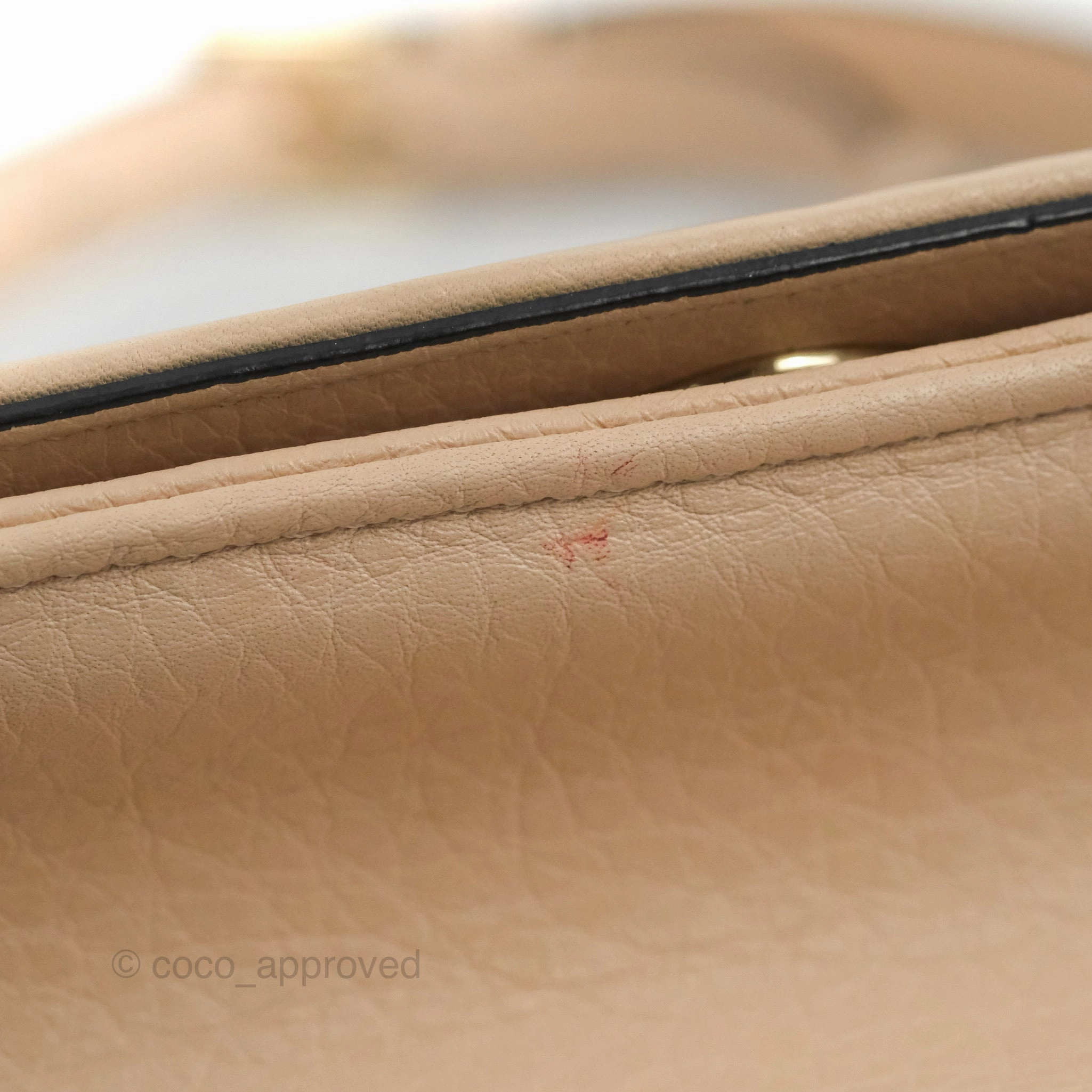 Christian Dior Small Diorama Calfskin Flap Bag Nude Pink Gold Hardware