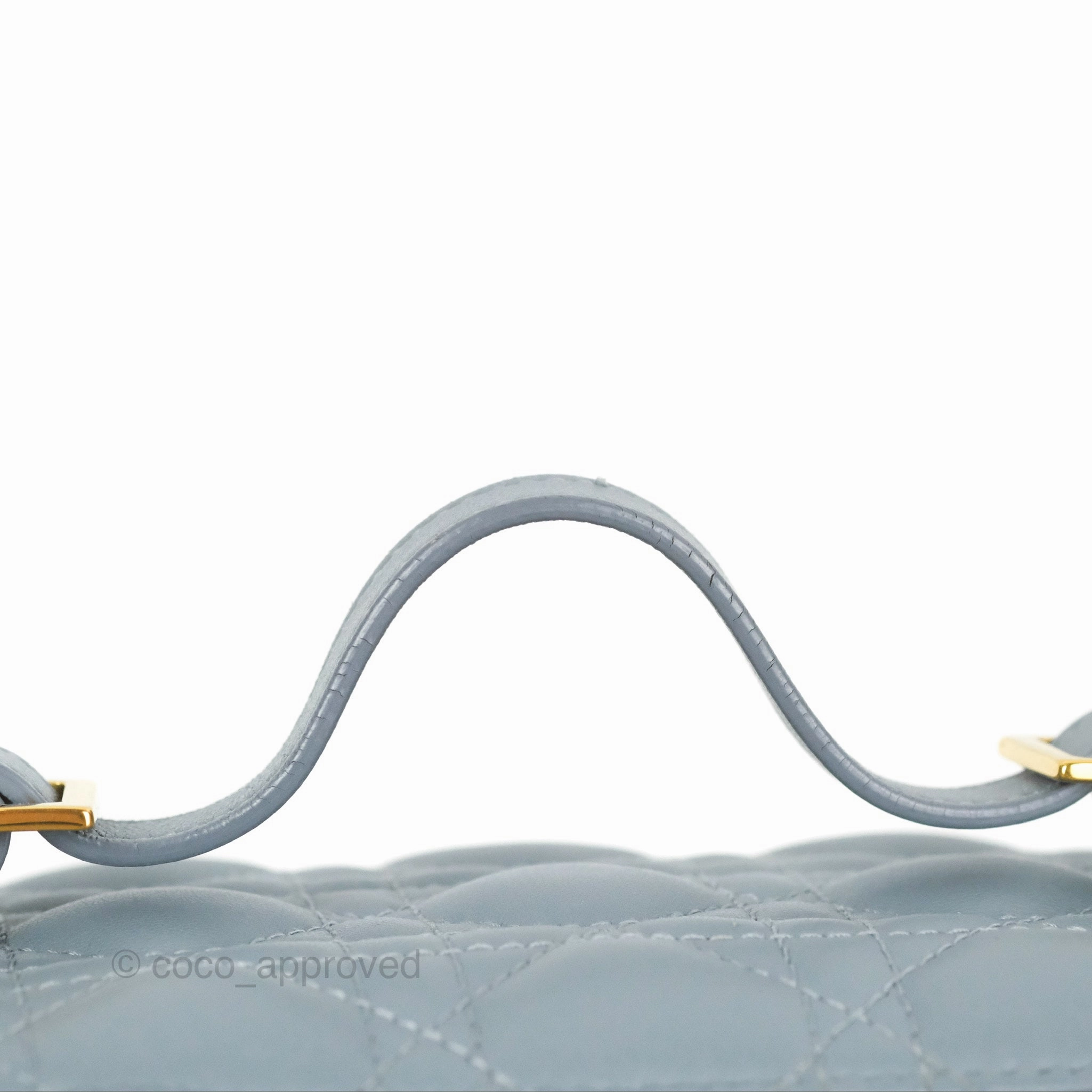 Christian Dior Small Diortravel Vanity Case Cloud Blue Lambskin Cannage