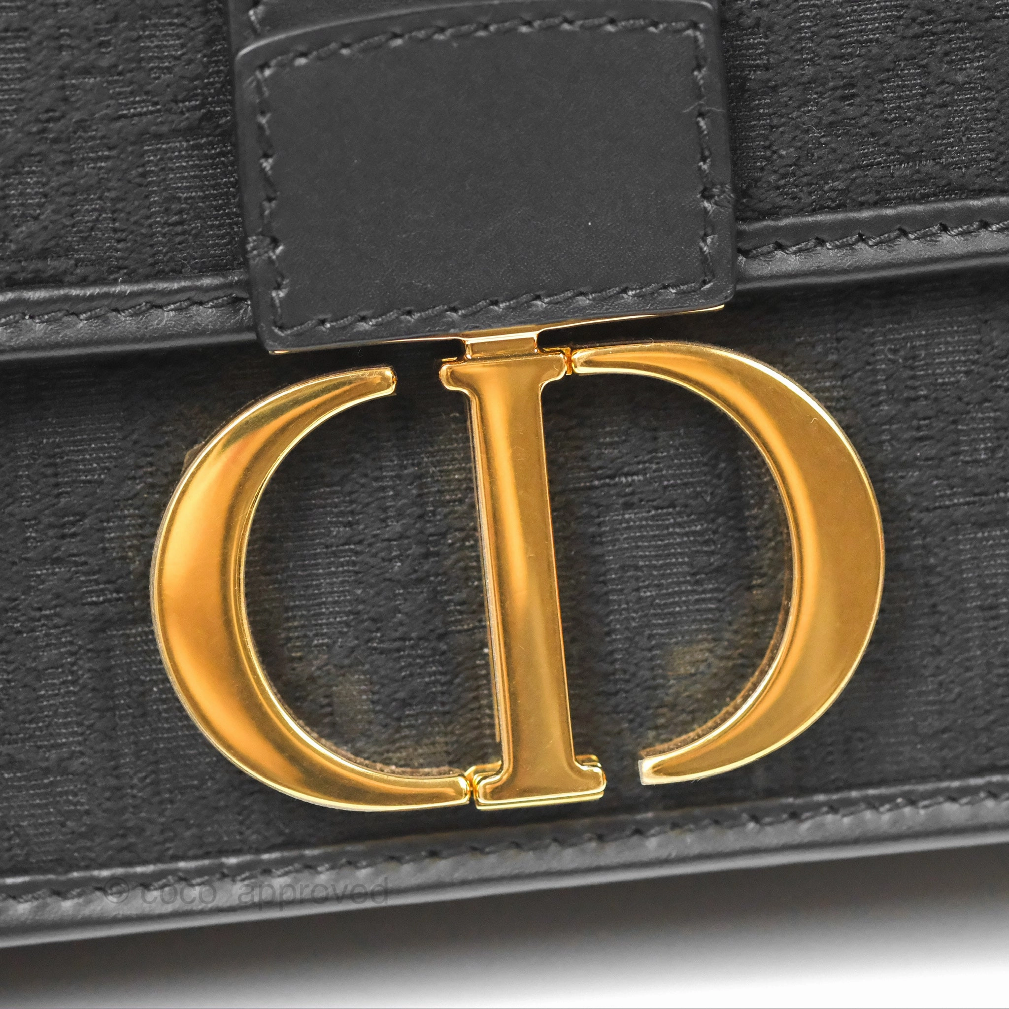 Dior 30 Montaigne Bag Black Dior Oblique Jacquard