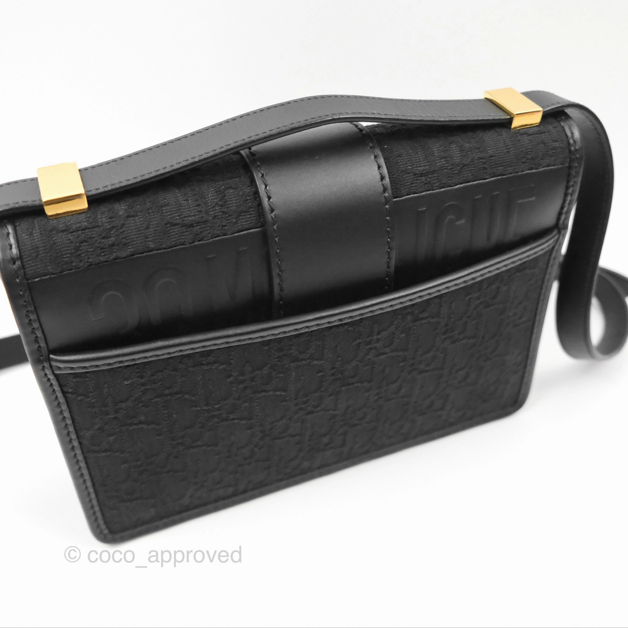 Dior 30 Montaigne Bag Black Dior Oblique Jacquard