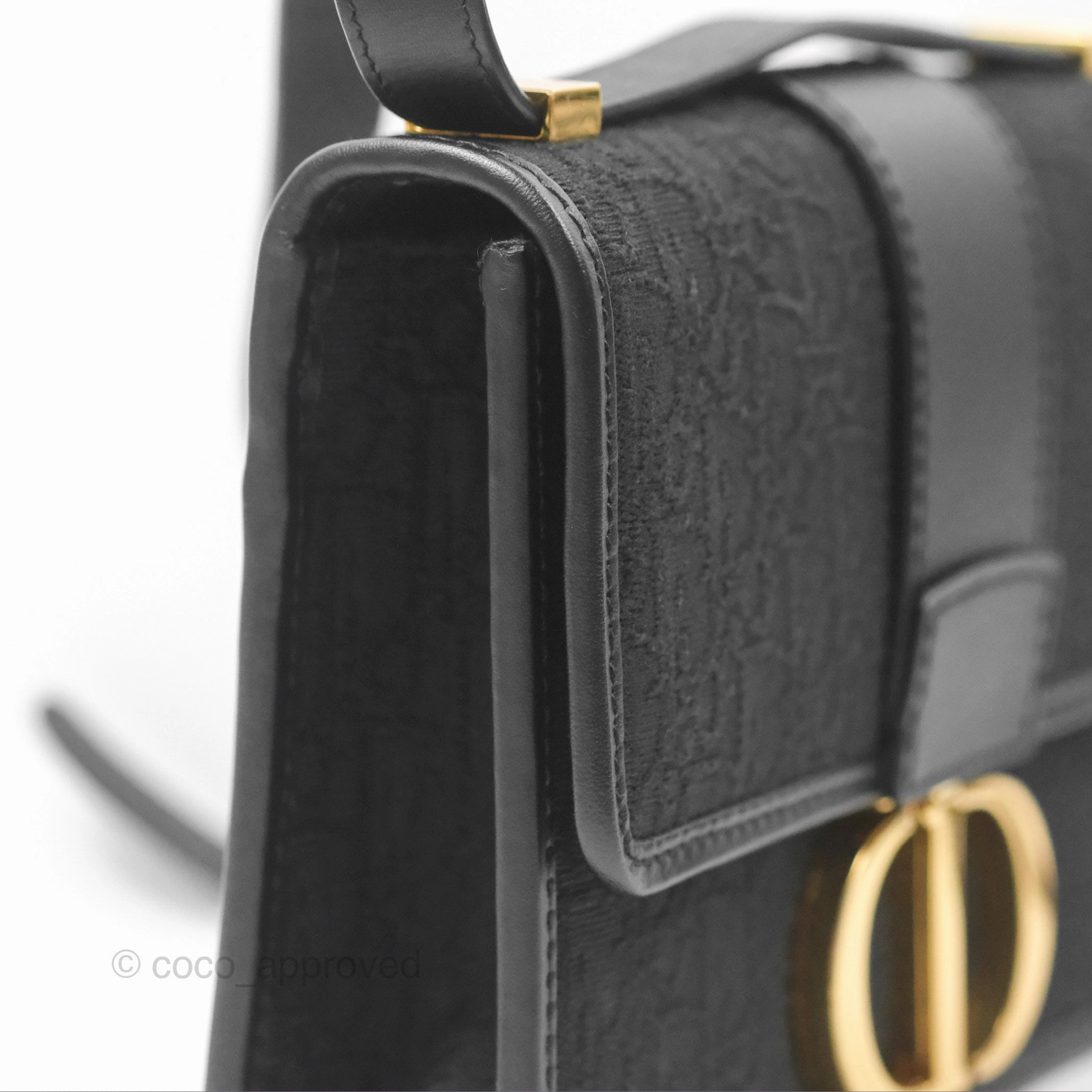Dior 30 Montaigne Bag Black Dior Oblique Jacquard