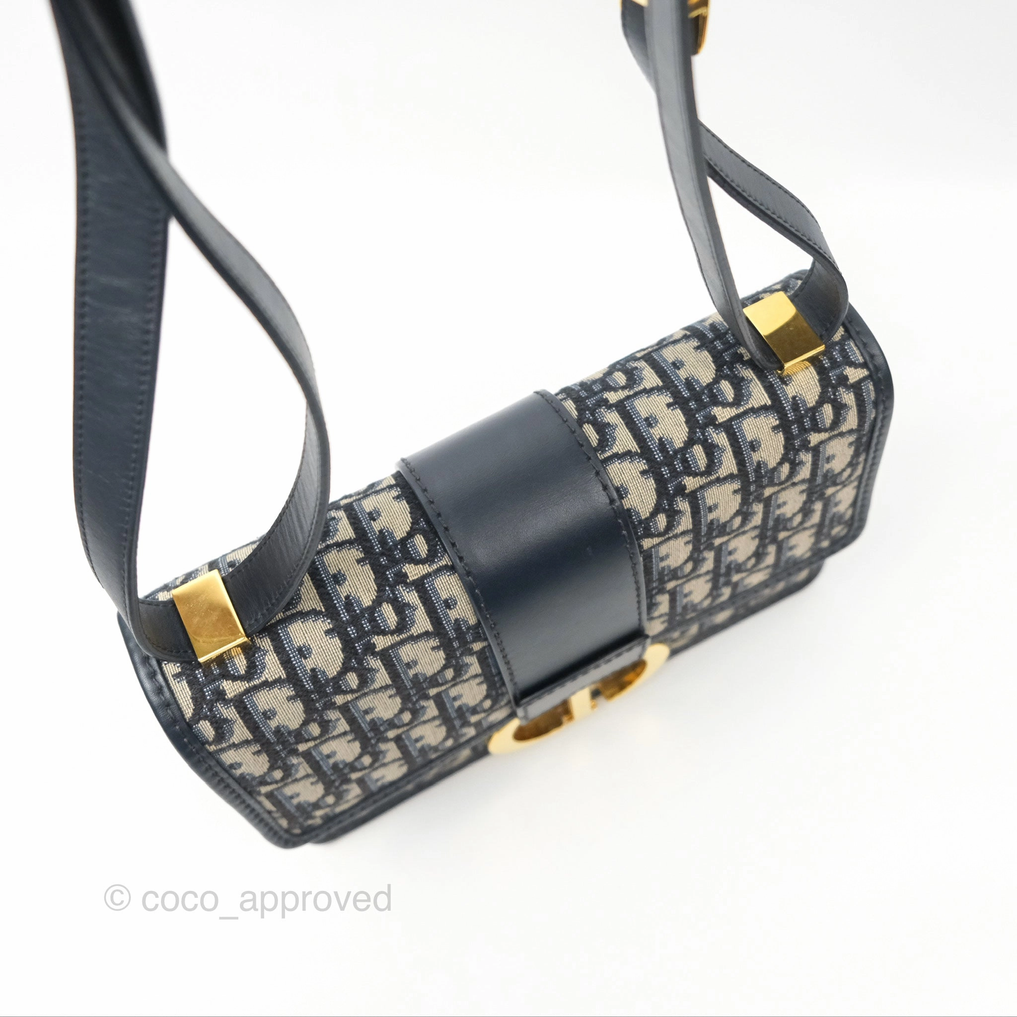 Dior 30 Montaigne Bag Blue Dior Oblique Jacquard