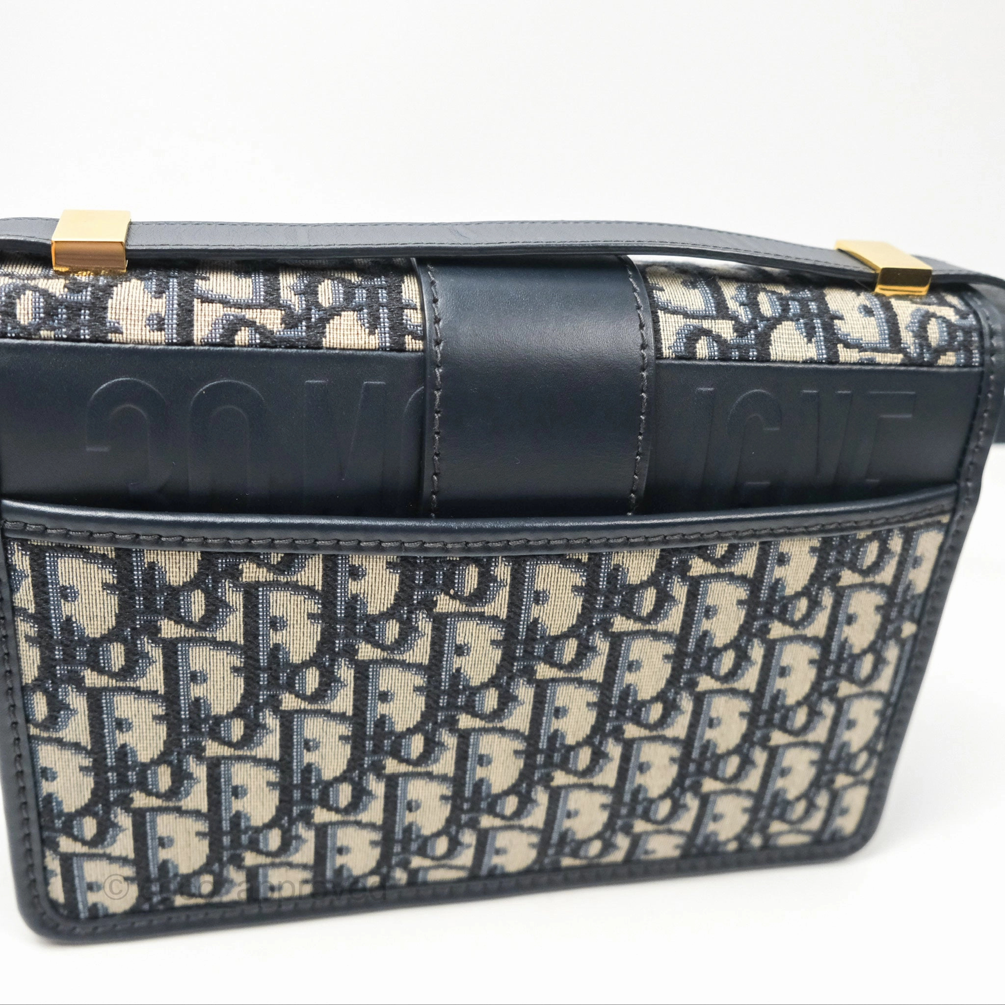 Dior 30 Montaigne Bag Blue Dior Oblique Jacquard