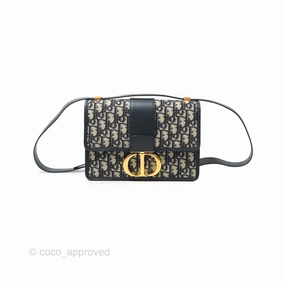 Dior 30 Montaigne Bag Blue Dior Oblique Jacquard