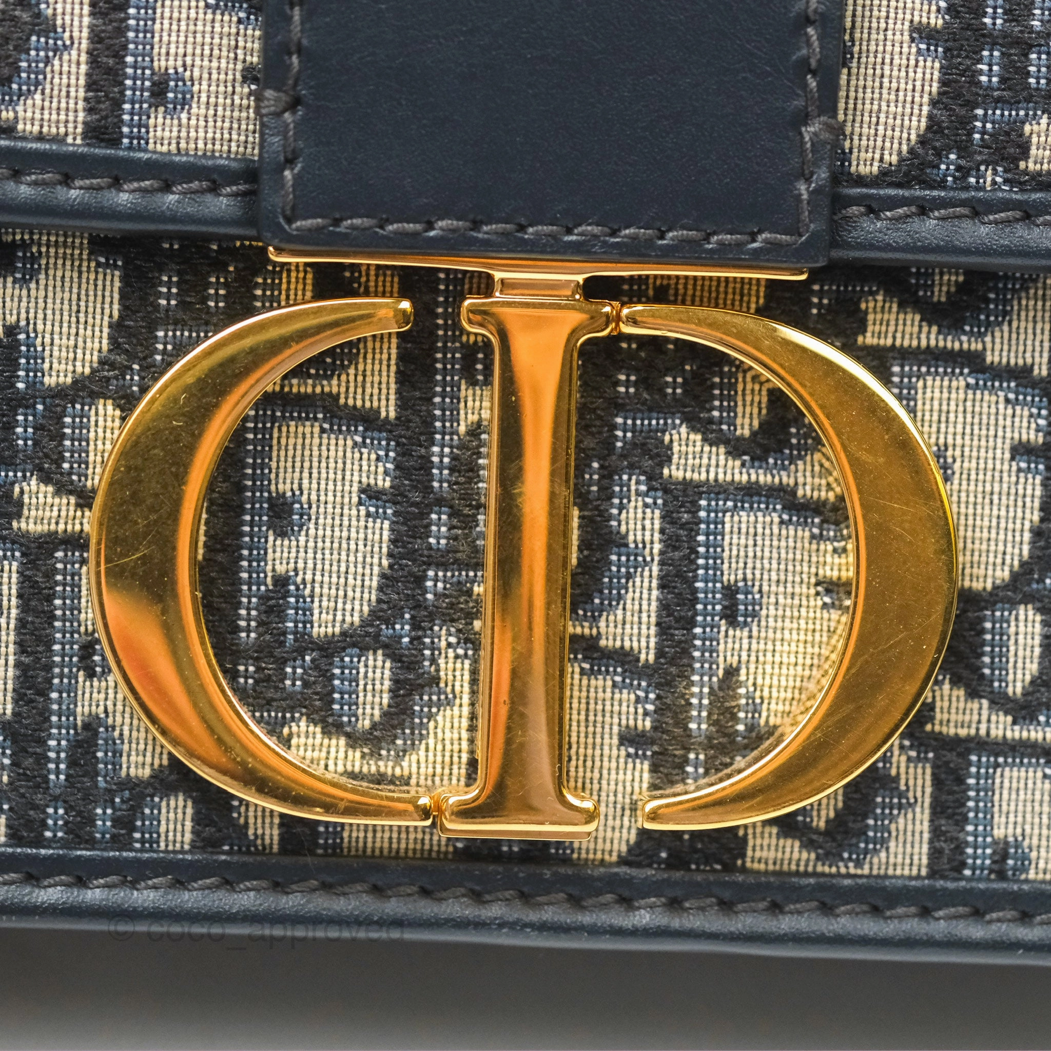 Dior 30 Montaigne Bag Blue Dior Oblique Jacquard