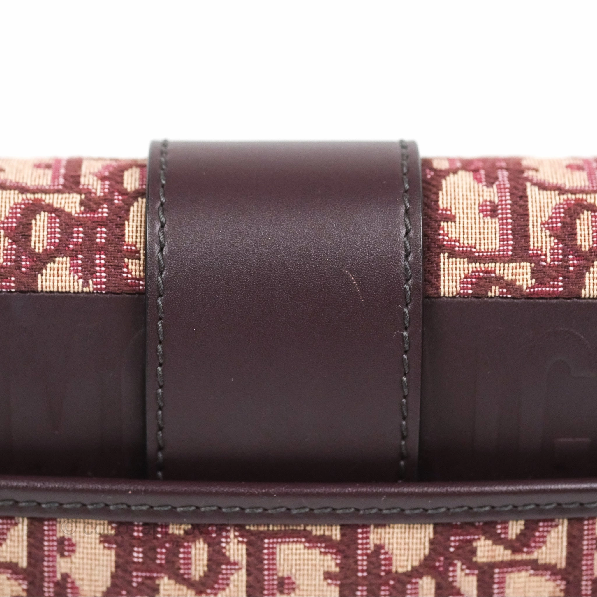 Dior 30 Montaigne Bag Red Dior Oblique Jacquard