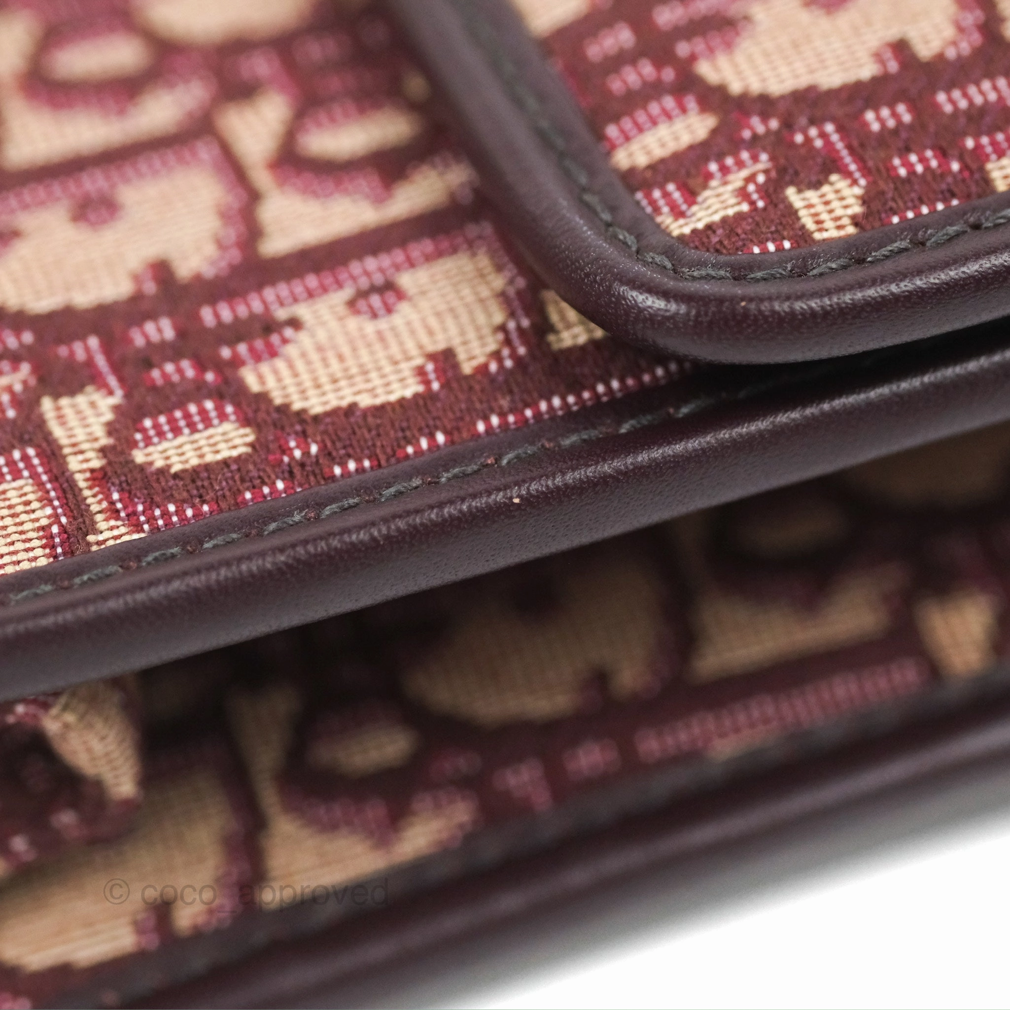 Dior 30 Montaigne Bag Red Dior Oblique Jacquard