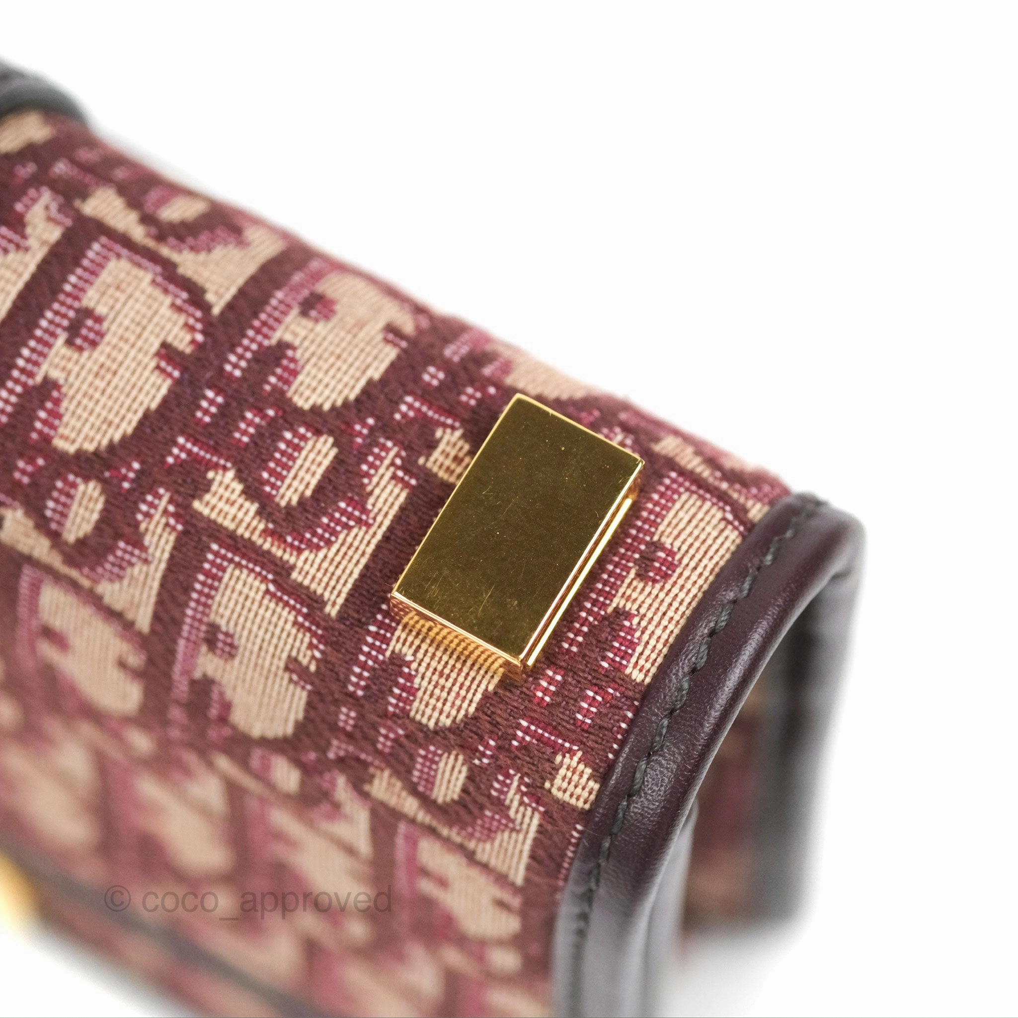 Dior 30 Montaigne Bag Red Dior Oblique Jacquard