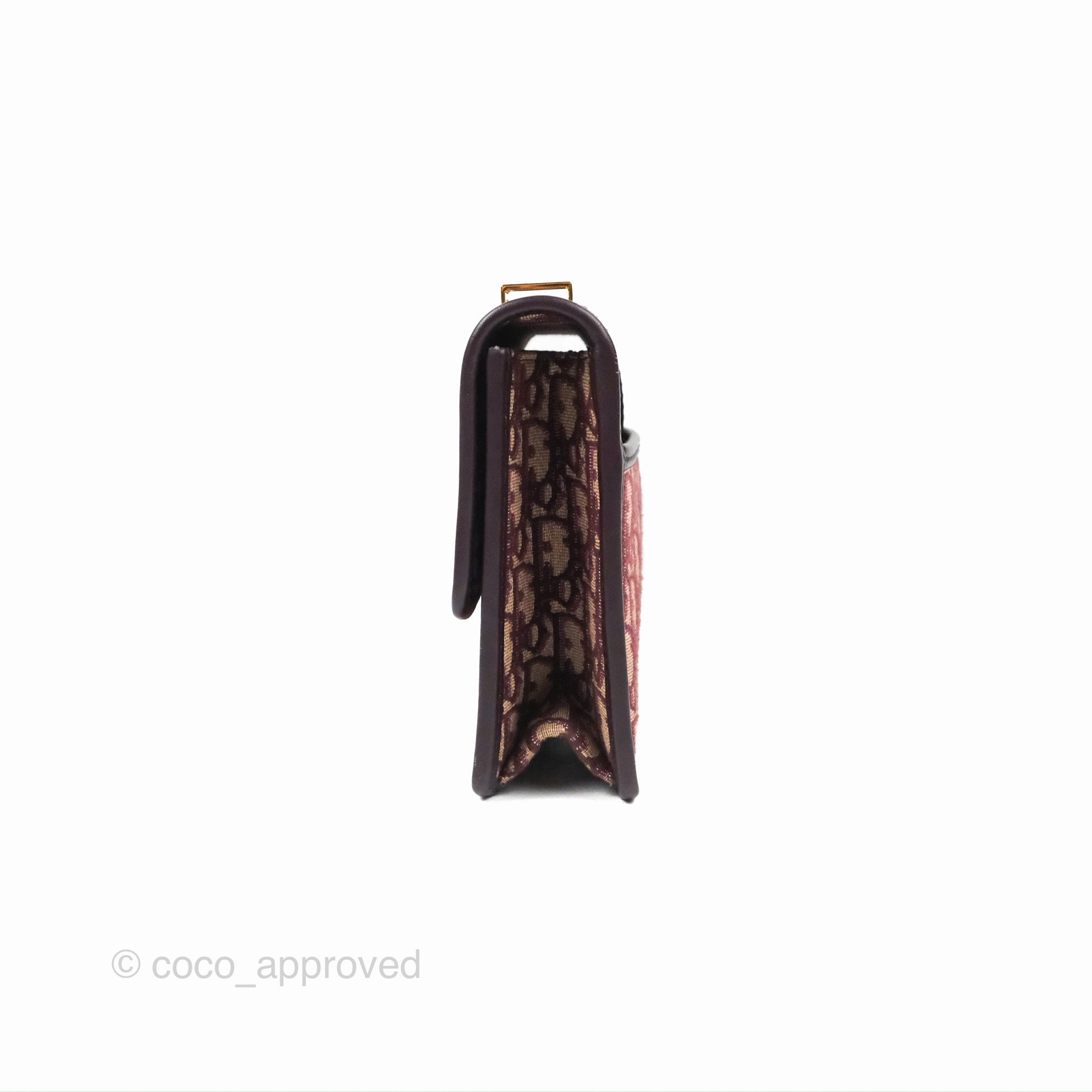 Dior 30 Montaigne Bag Red Dior Oblique Jacquard