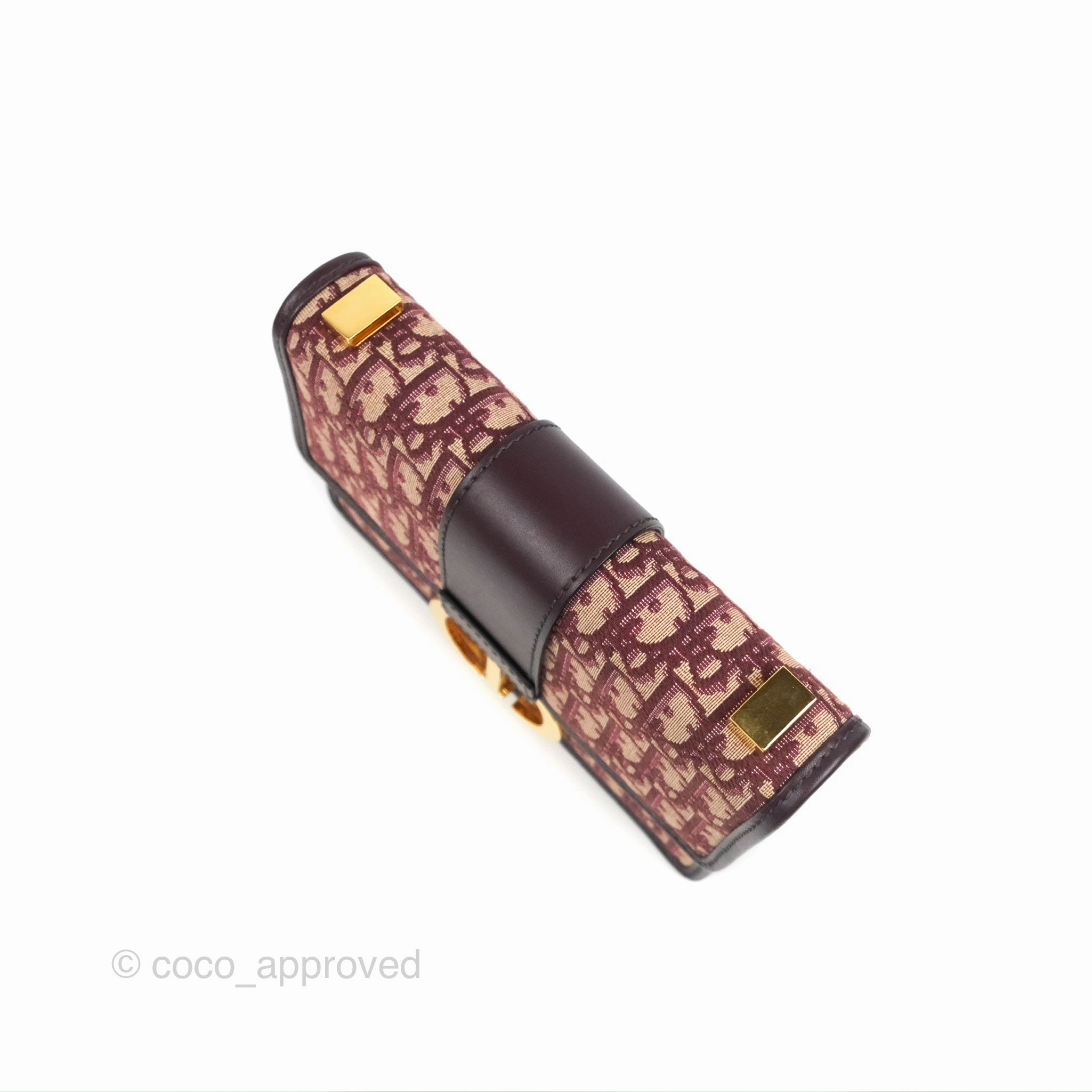 Dior 30 Montaigne Bag Red Dior Oblique Jacquard