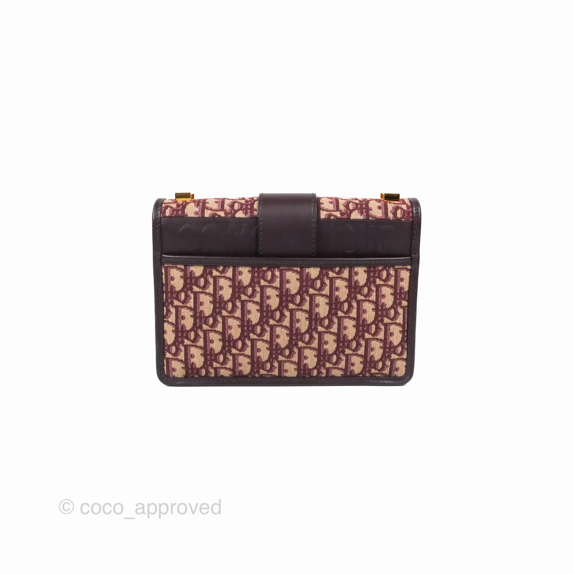 Dior 30 Montaigne Bag Red Dior Oblique Jacquard