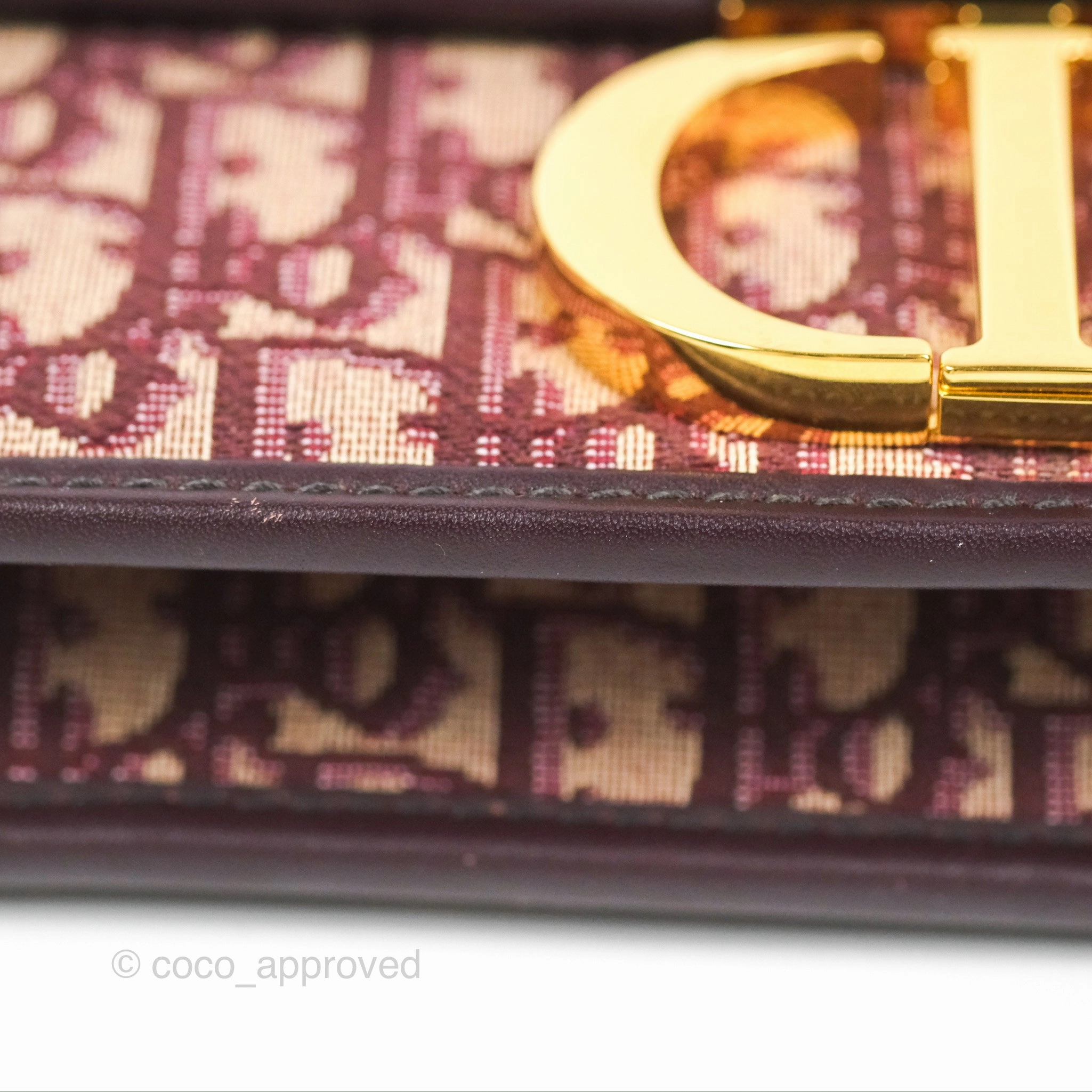 Dior 30 Montaigne Bag Red Dior Oblique Jacquard