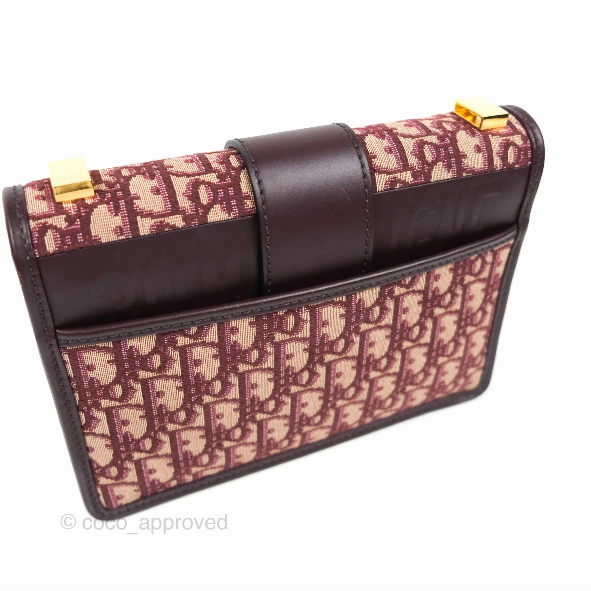 Dior 30 Montaigne Bag Red Dior Oblique Jacquard