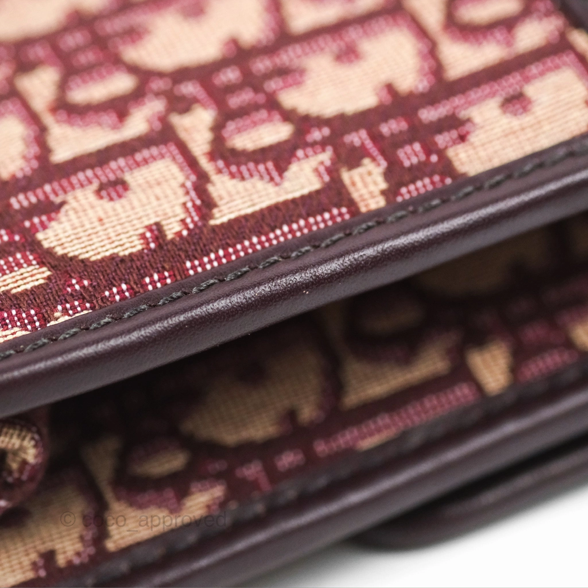 Dior 30 Montaigne Bag Red Dior Oblique Jacquard