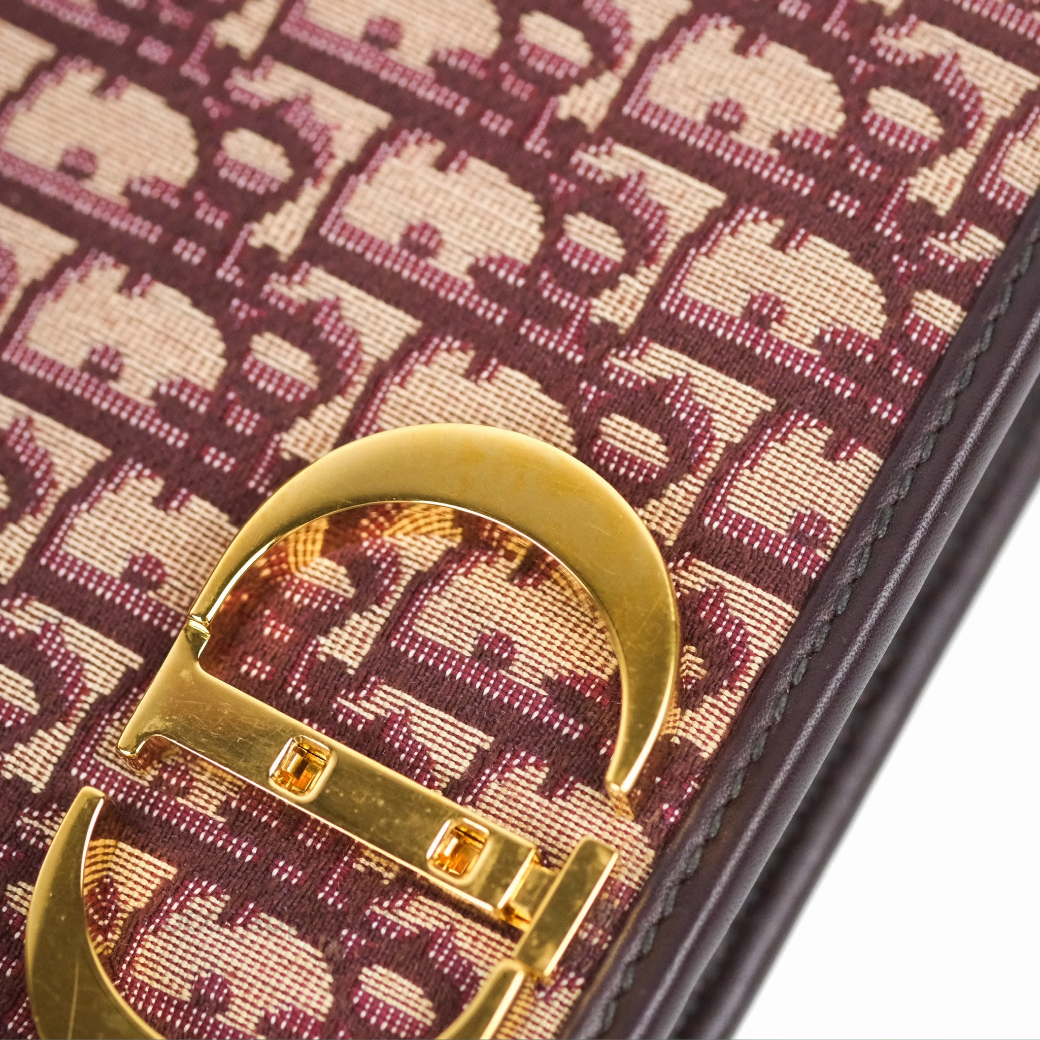 Dior 30 Montaigne Bag Red Dior Oblique Jacquard