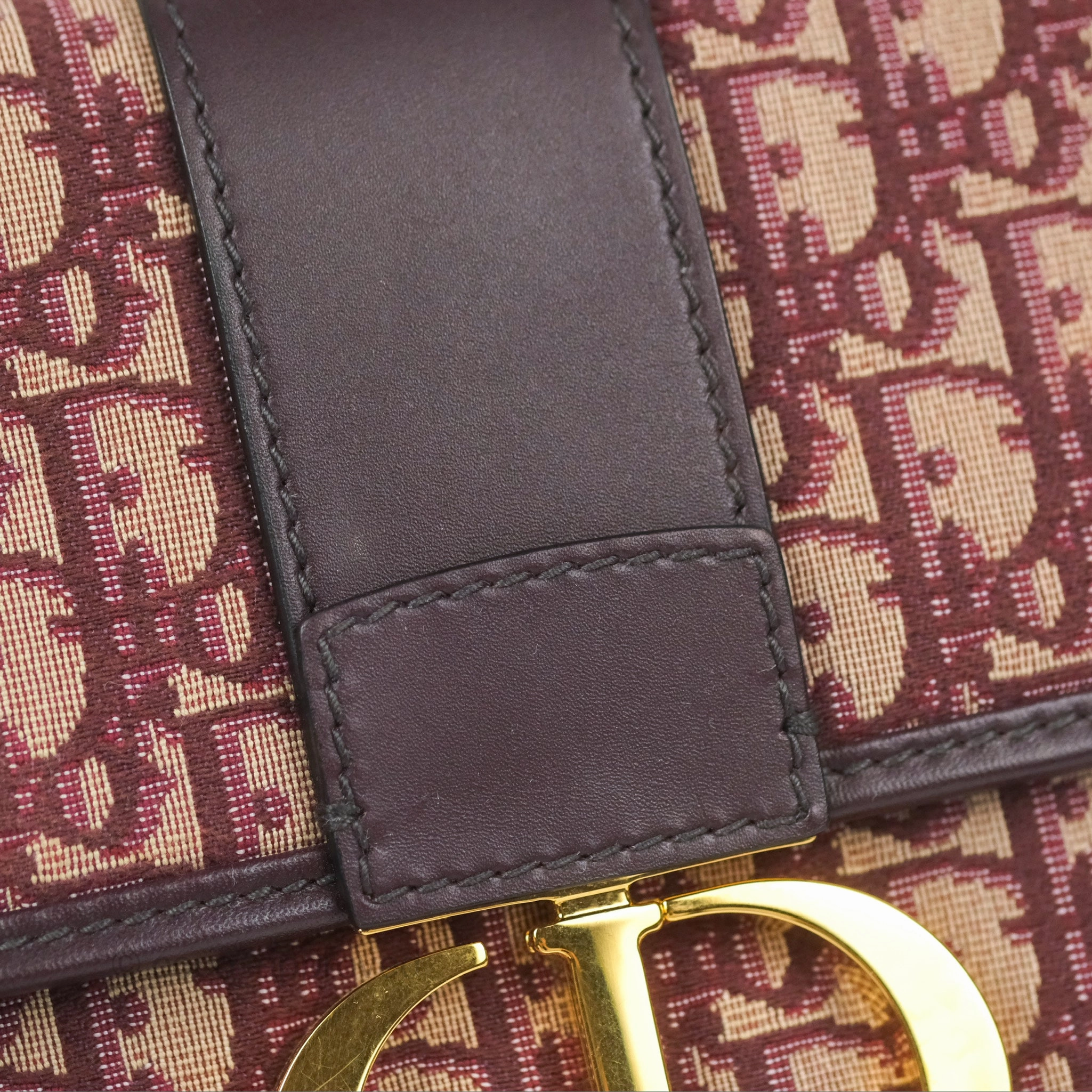 Dior 30 Montaigne Bag Red Dior Oblique Jacquard