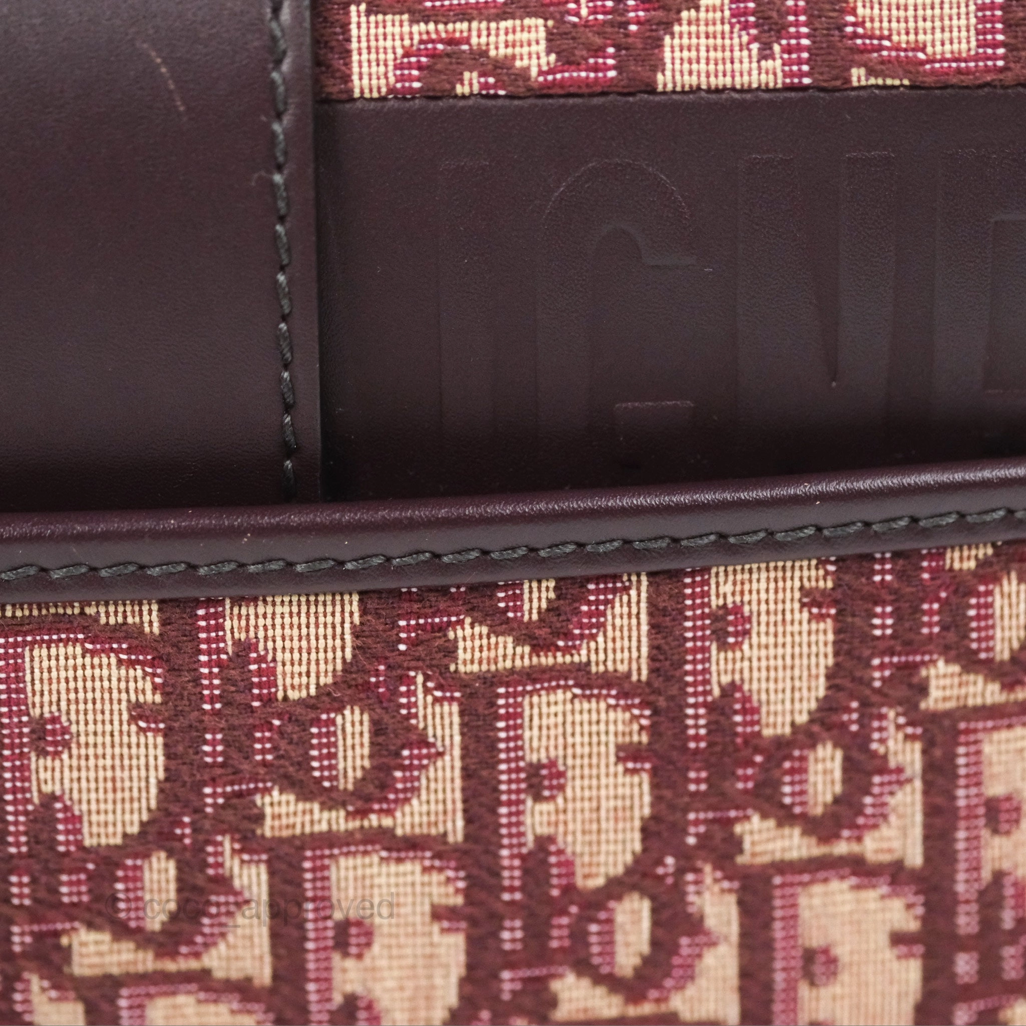 Dior 30 Montaigne Bag Red Dior Oblique Jacquard