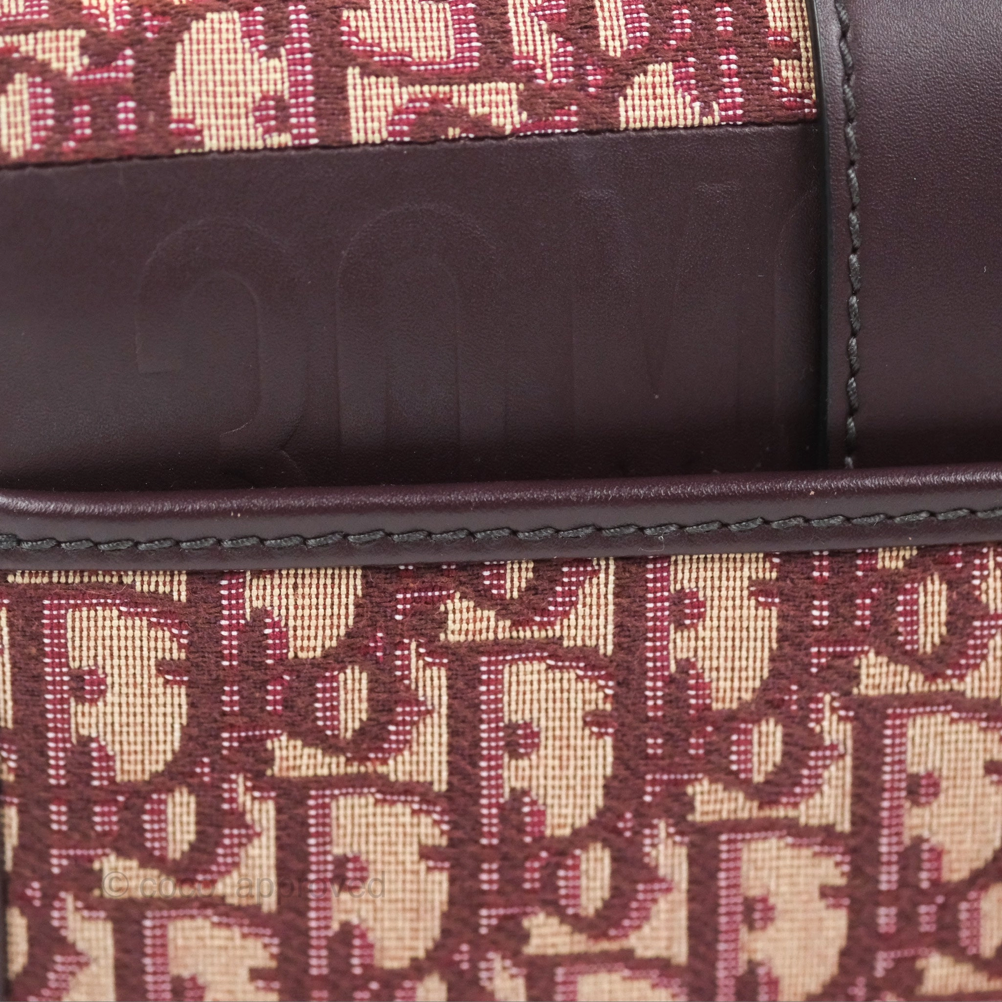Dior 30 Montaigne Bag Red Dior Oblique Jacquard