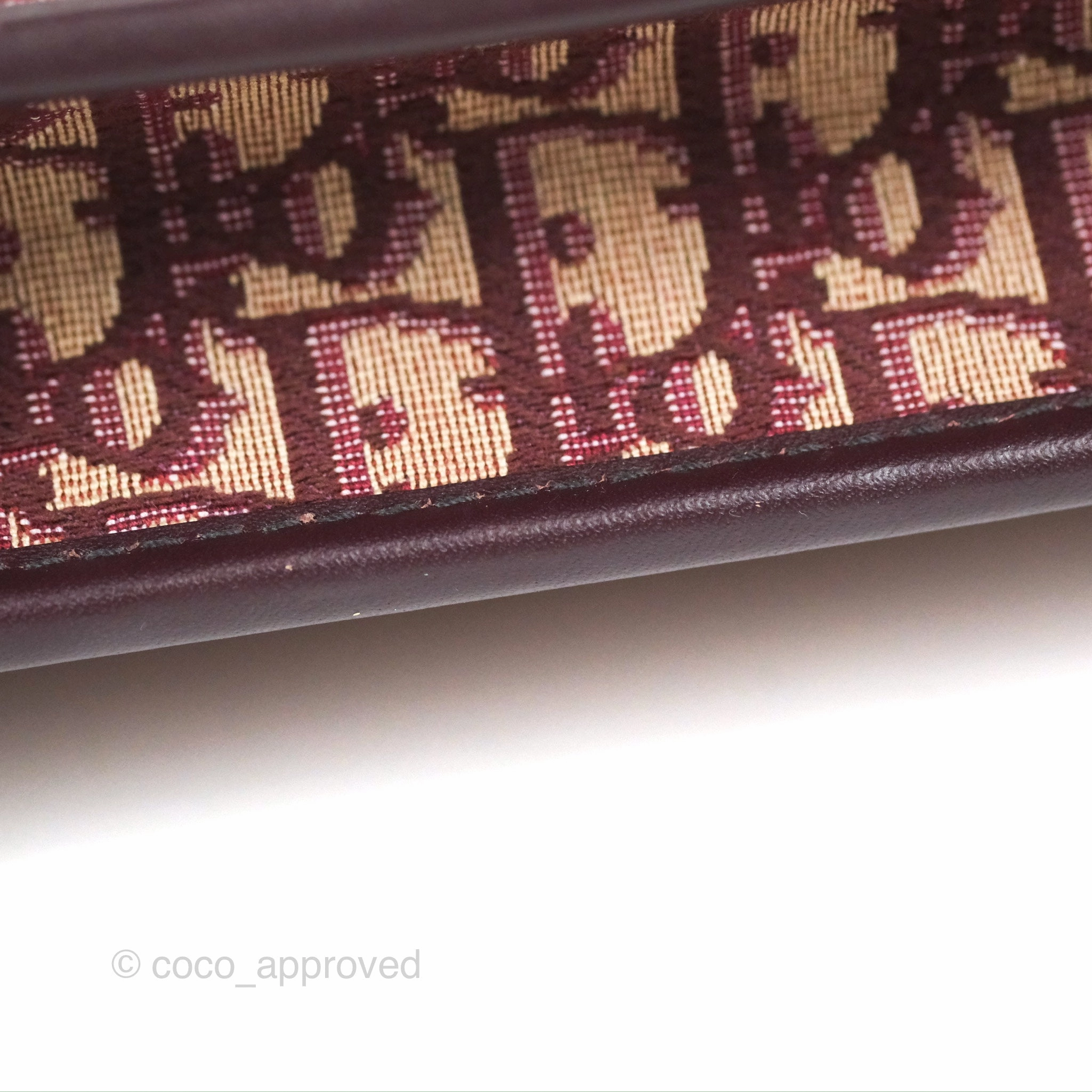 Dior 30 Montaigne Bag Red Dior Oblique Jacquard