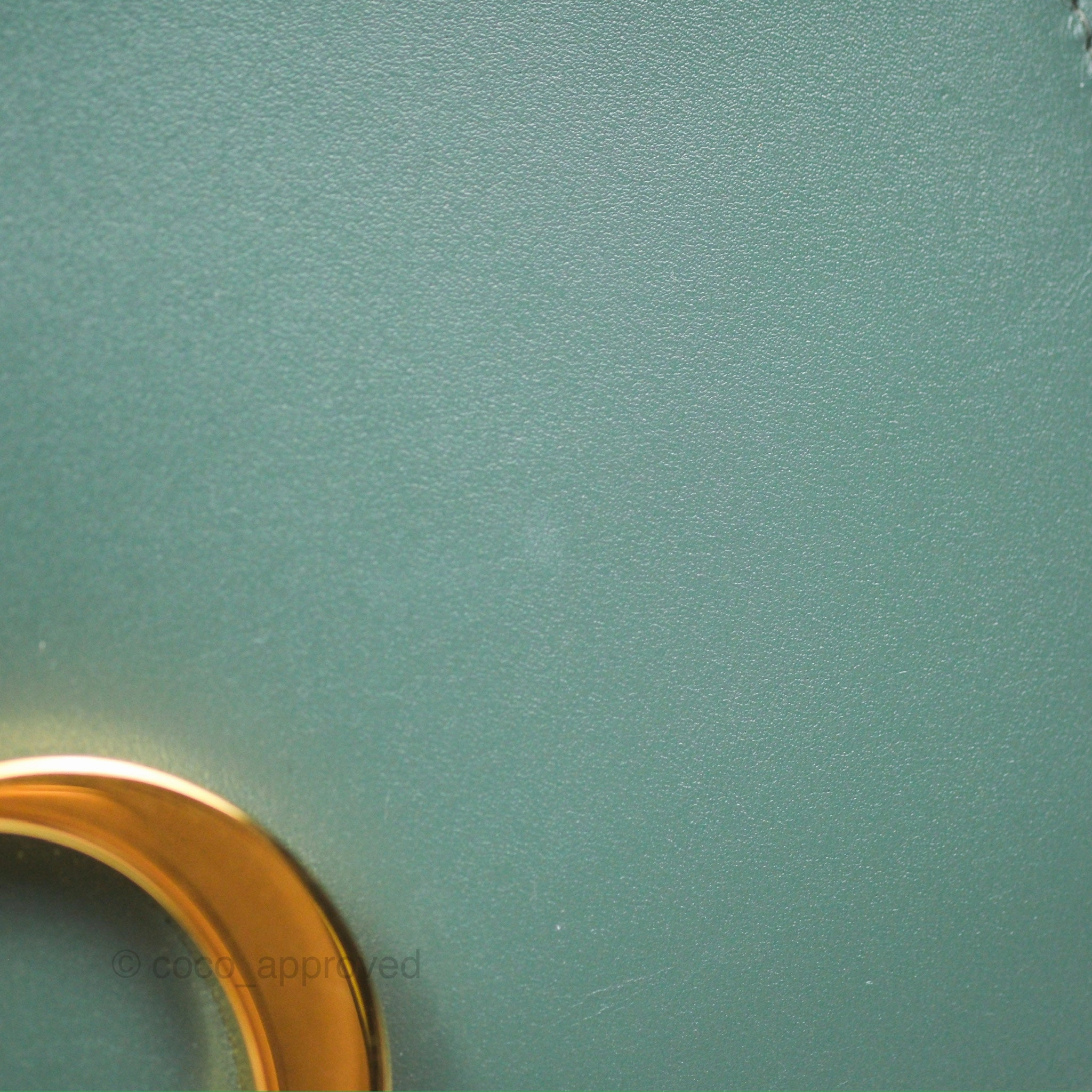 Dior 30 Montaigne Bag Teal Green Box Calfskin