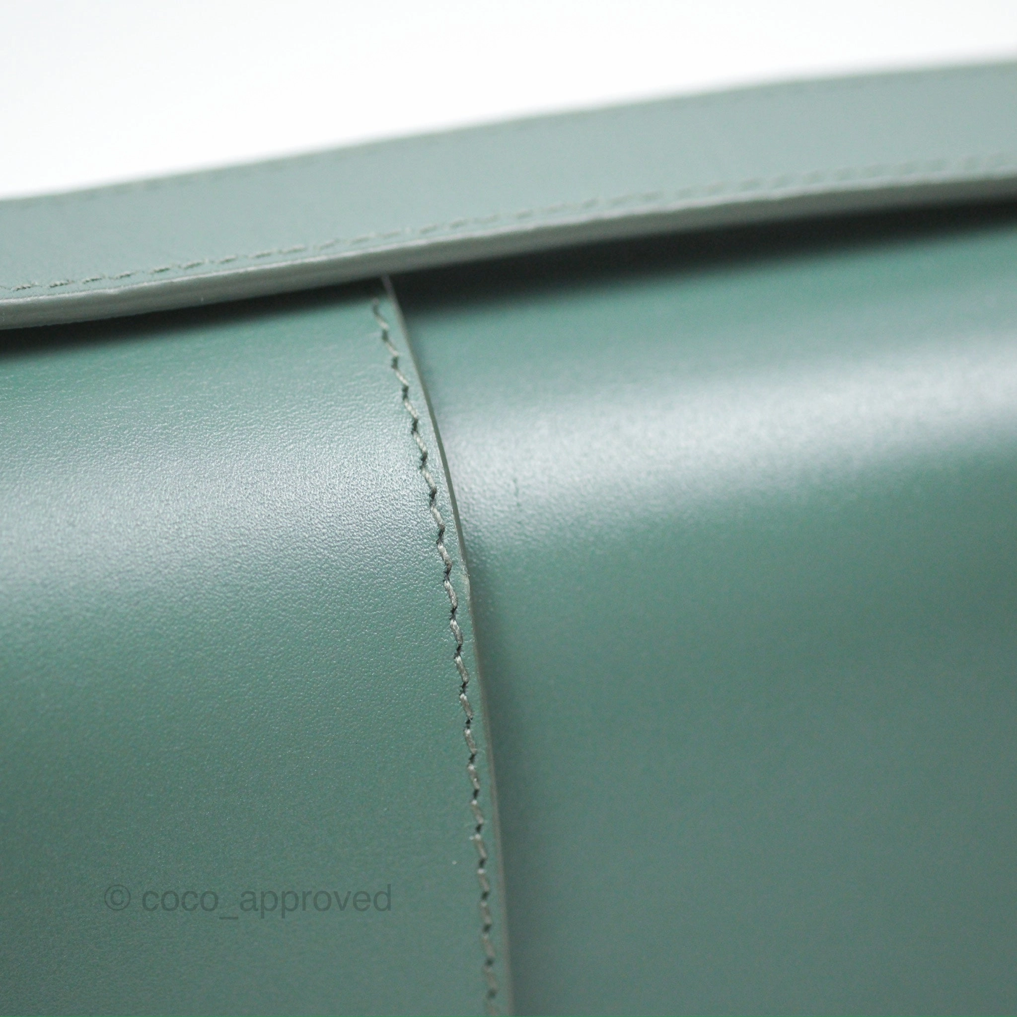 Dior 30 Montaigne Bag Teal Green Box Calfskin