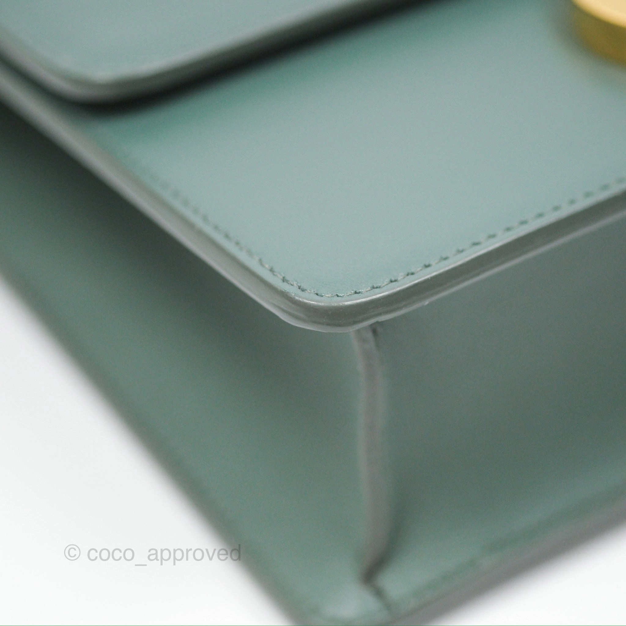 Dior 30 Montaigne Bag Teal Green Box Calfskin