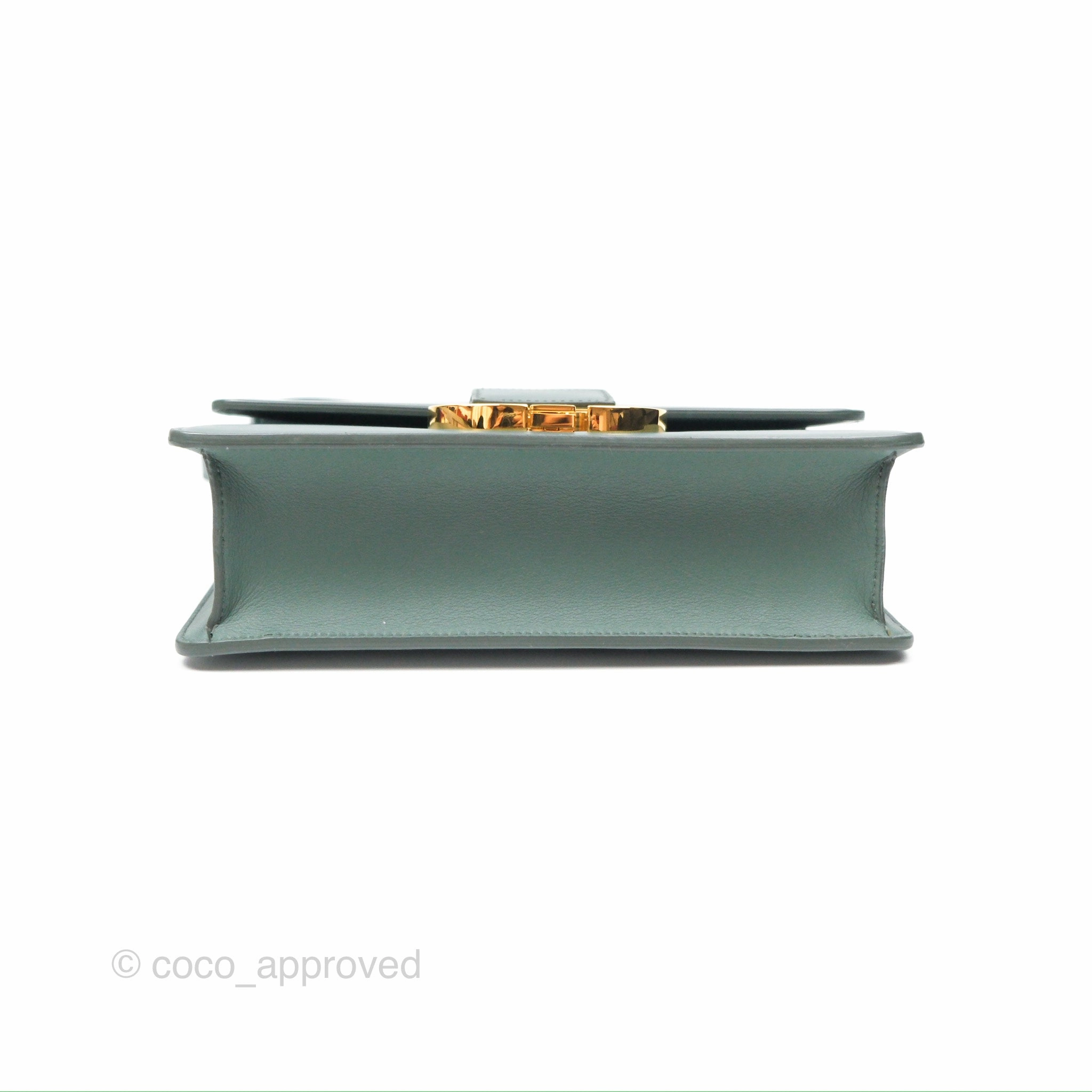 Dior 30 Montaigne Bag Teal Green Box Calfskin