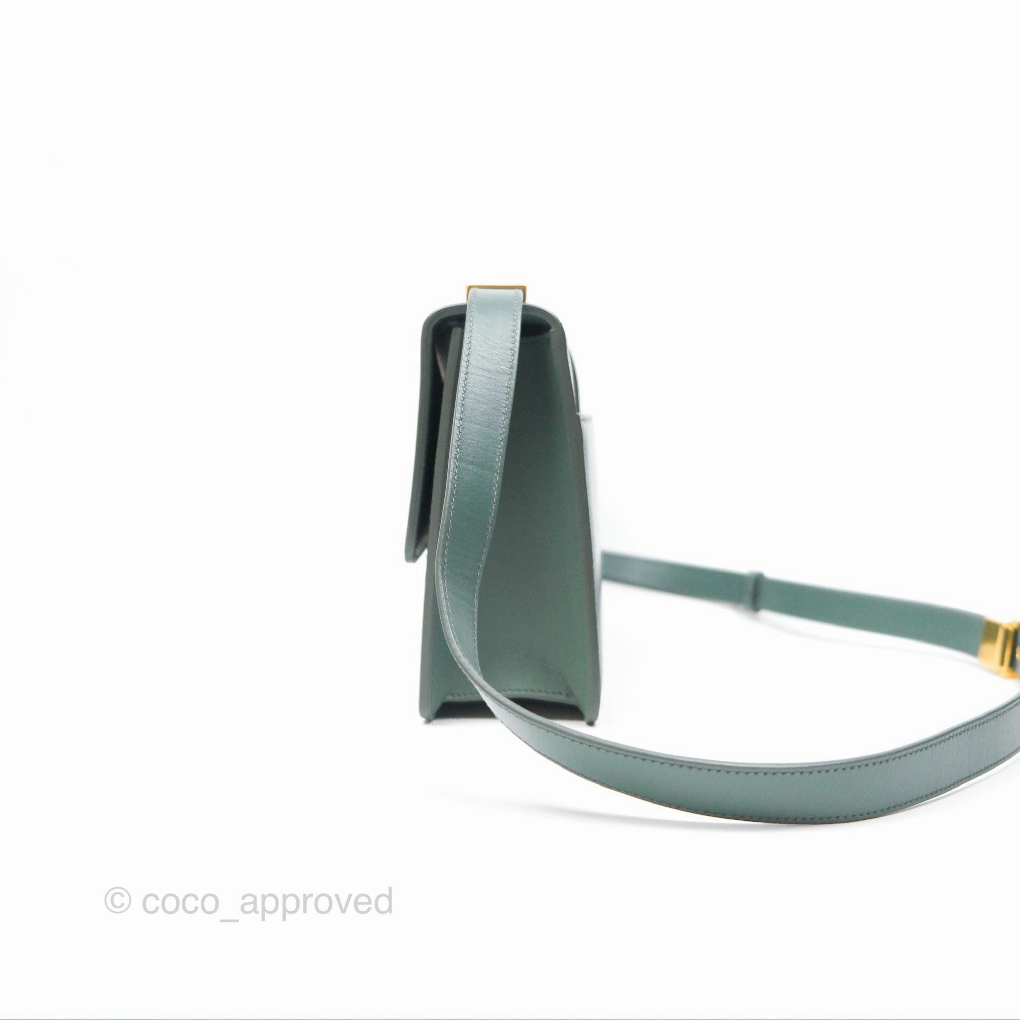 Dior 30 Montaigne Bag Teal Green Box Calfskin