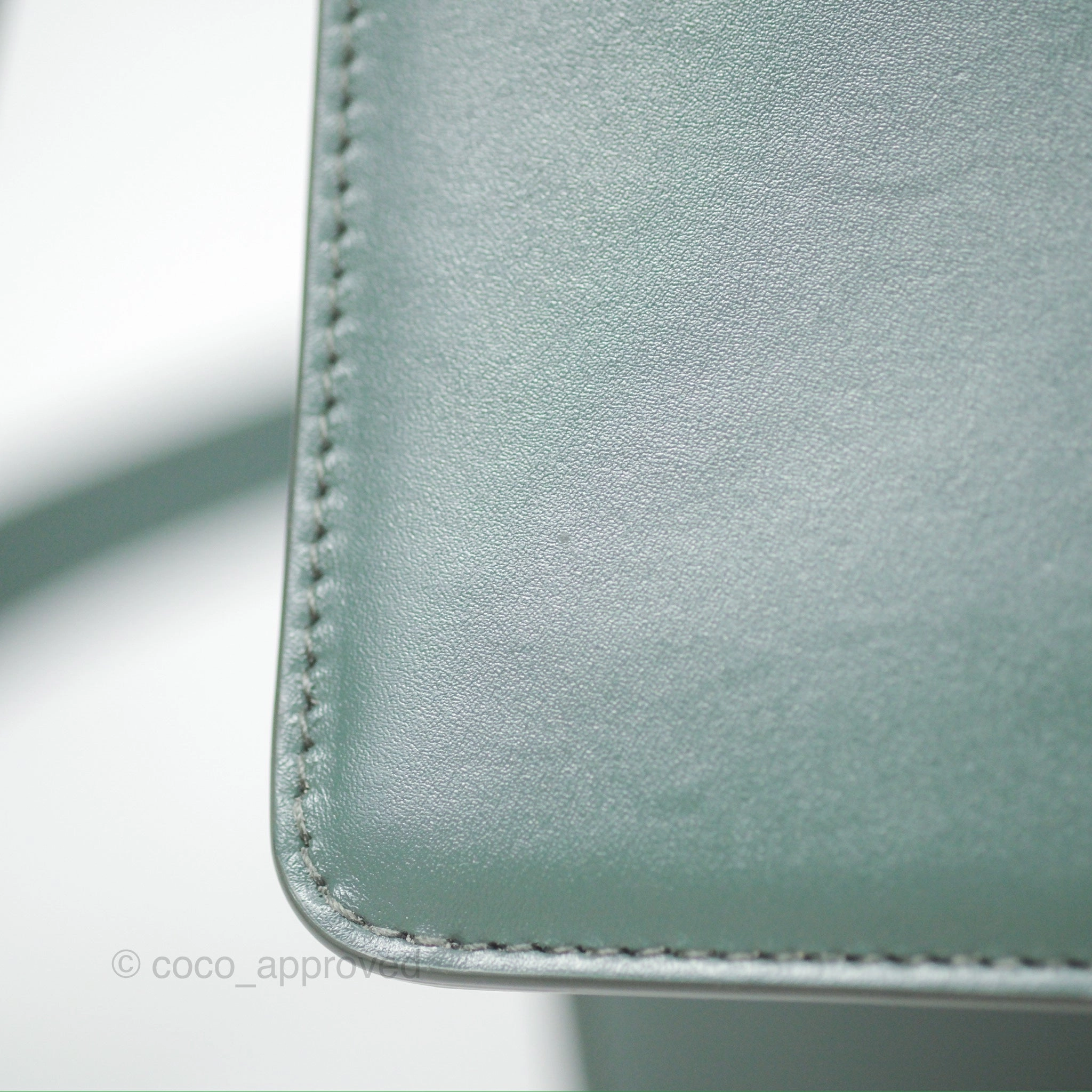 Dior 30 Montaigne Bag Teal Green Box Calfskin