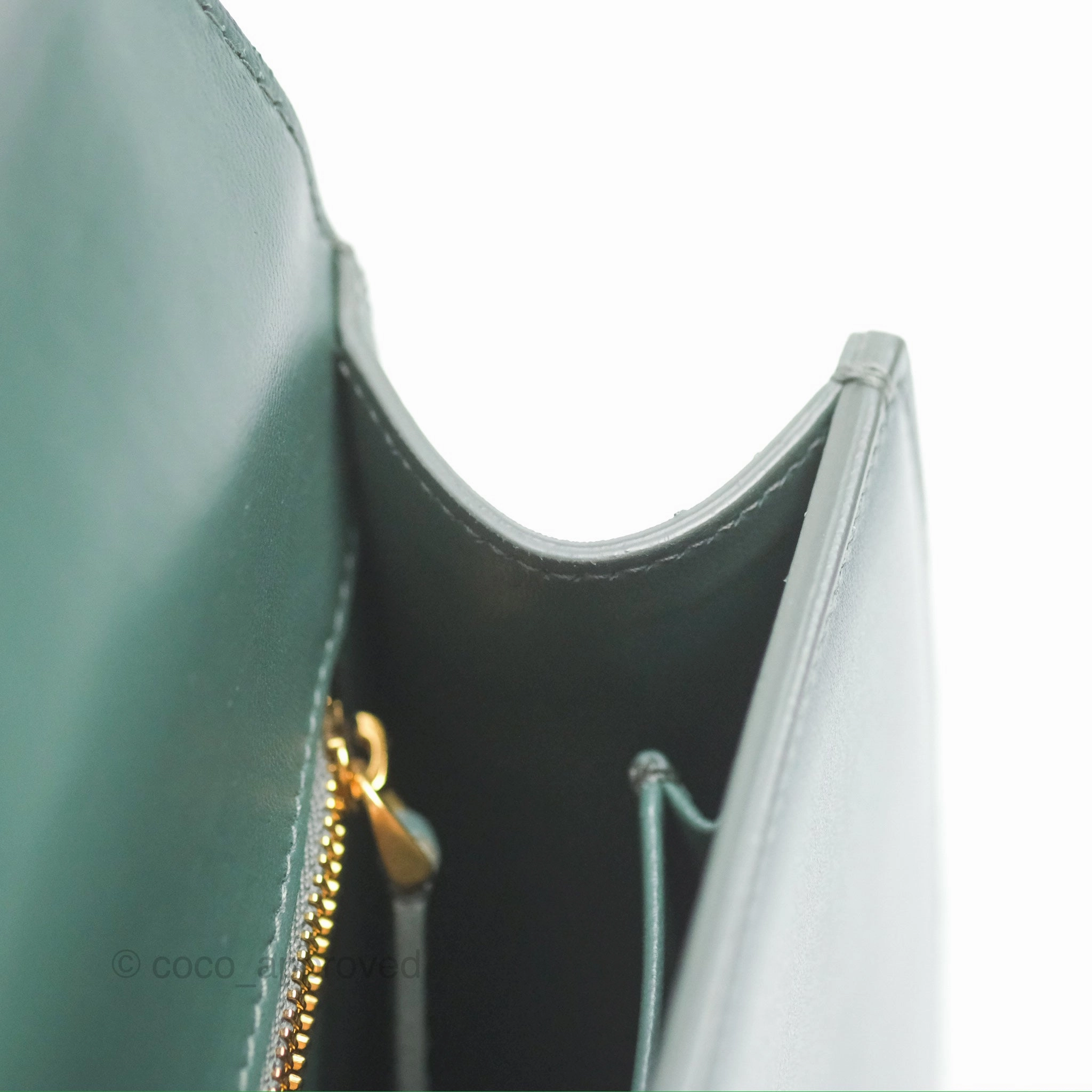 Dior 30 Montaigne Bag Teal Green Box Calfskin
