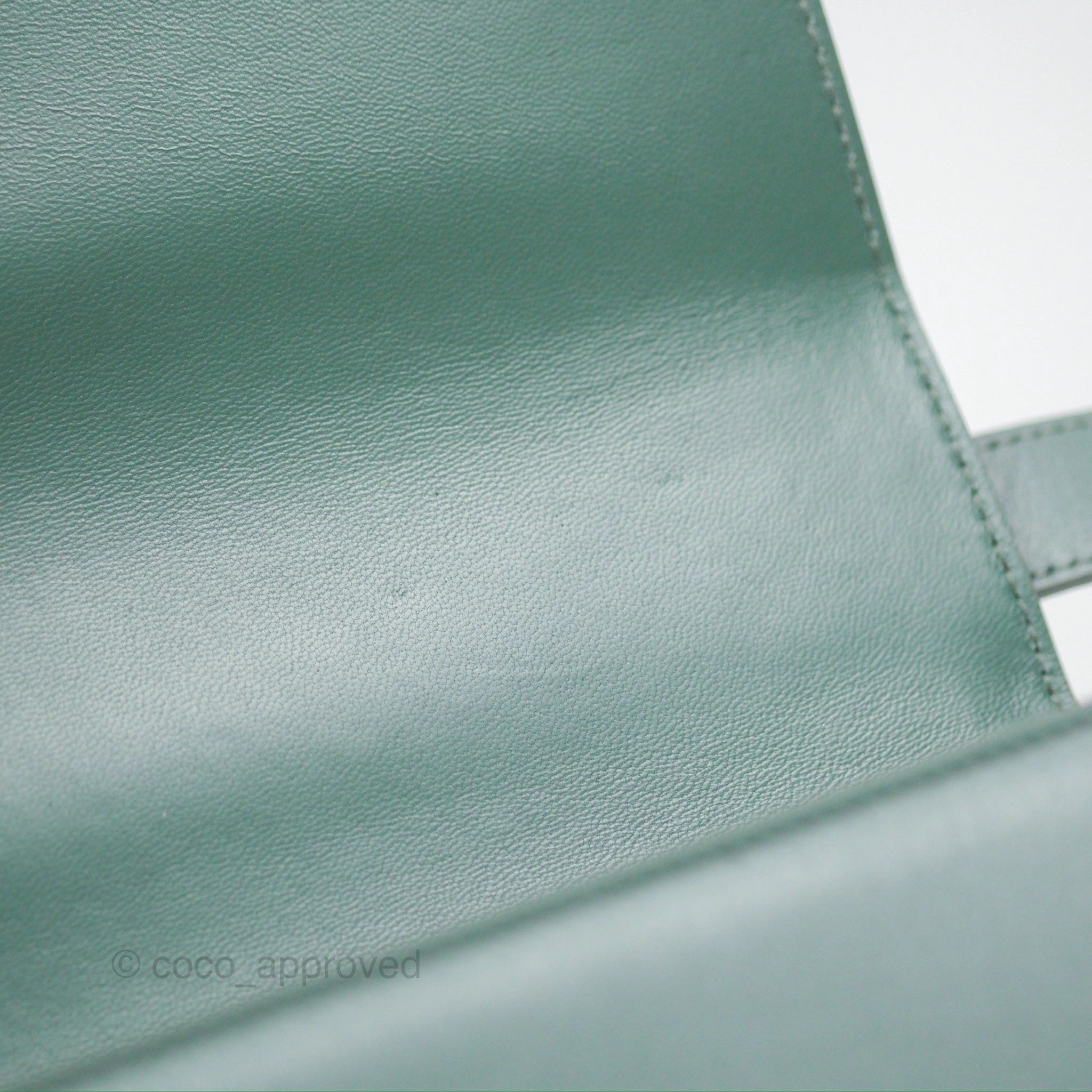 Dior 30 Montaigne Bag Teal Green Box Calfskin