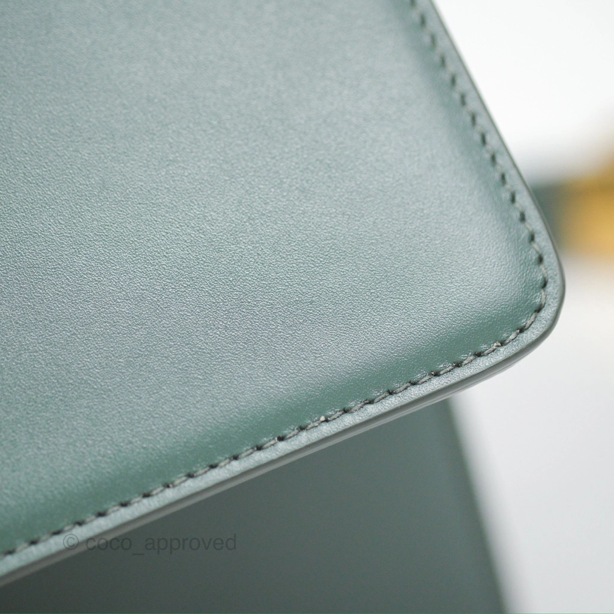 Dior 30 Montaigne Bag Teal Green Box Calfskin