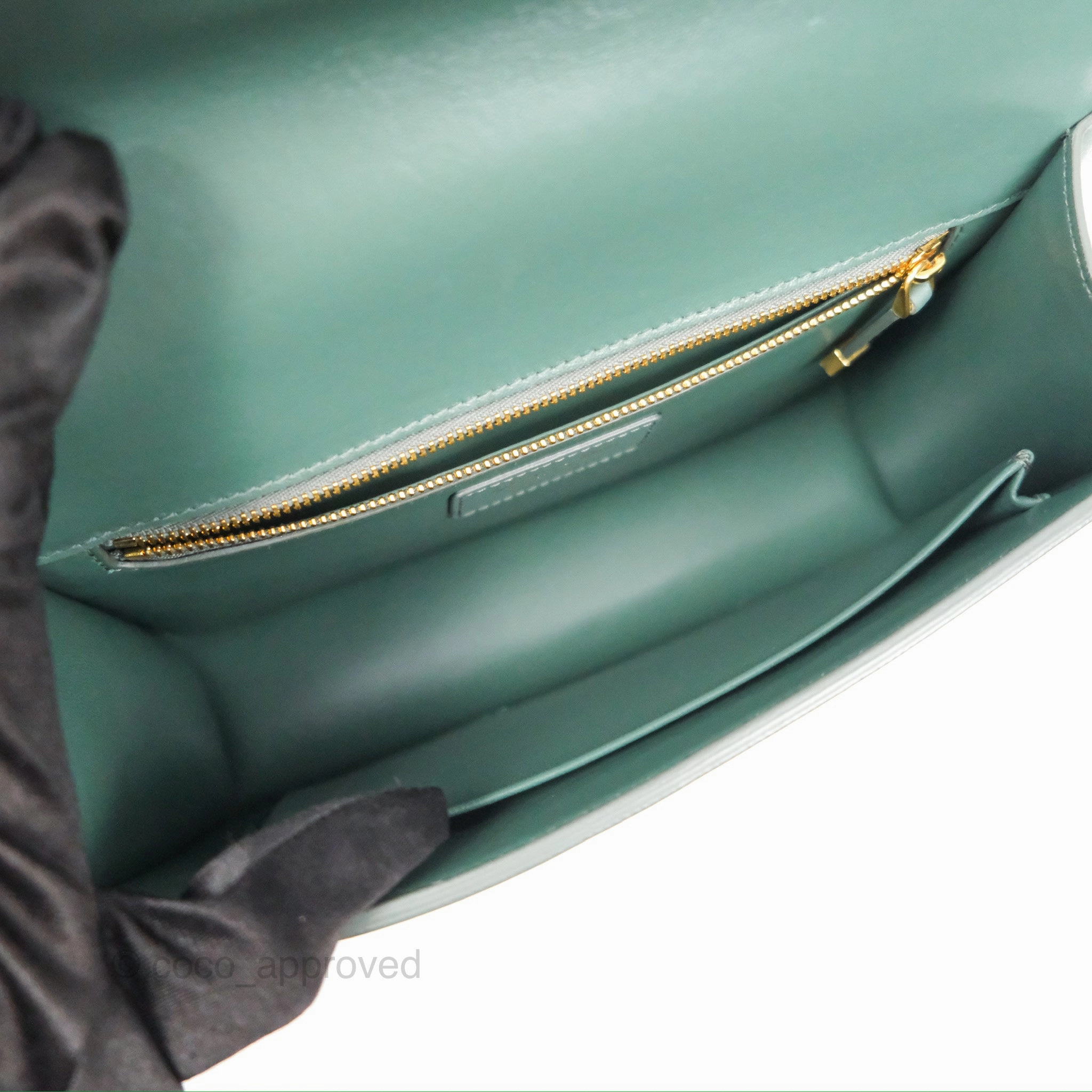 Dior 30 Montaigne Bag Teal Green Box Calfskin