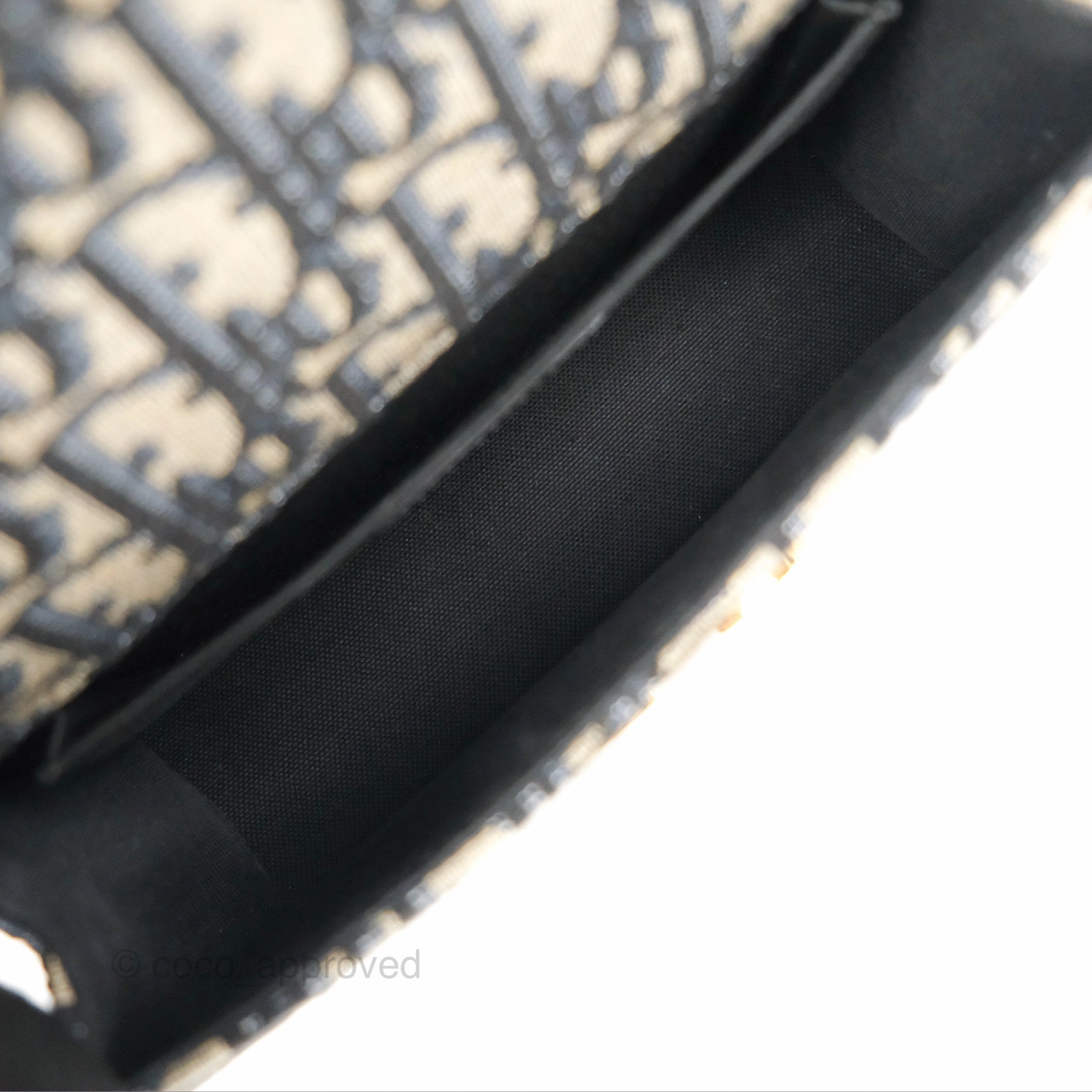 Dior 30 Montaigne East-West Bag With Chain Blue Dior Oblique Jacquard
