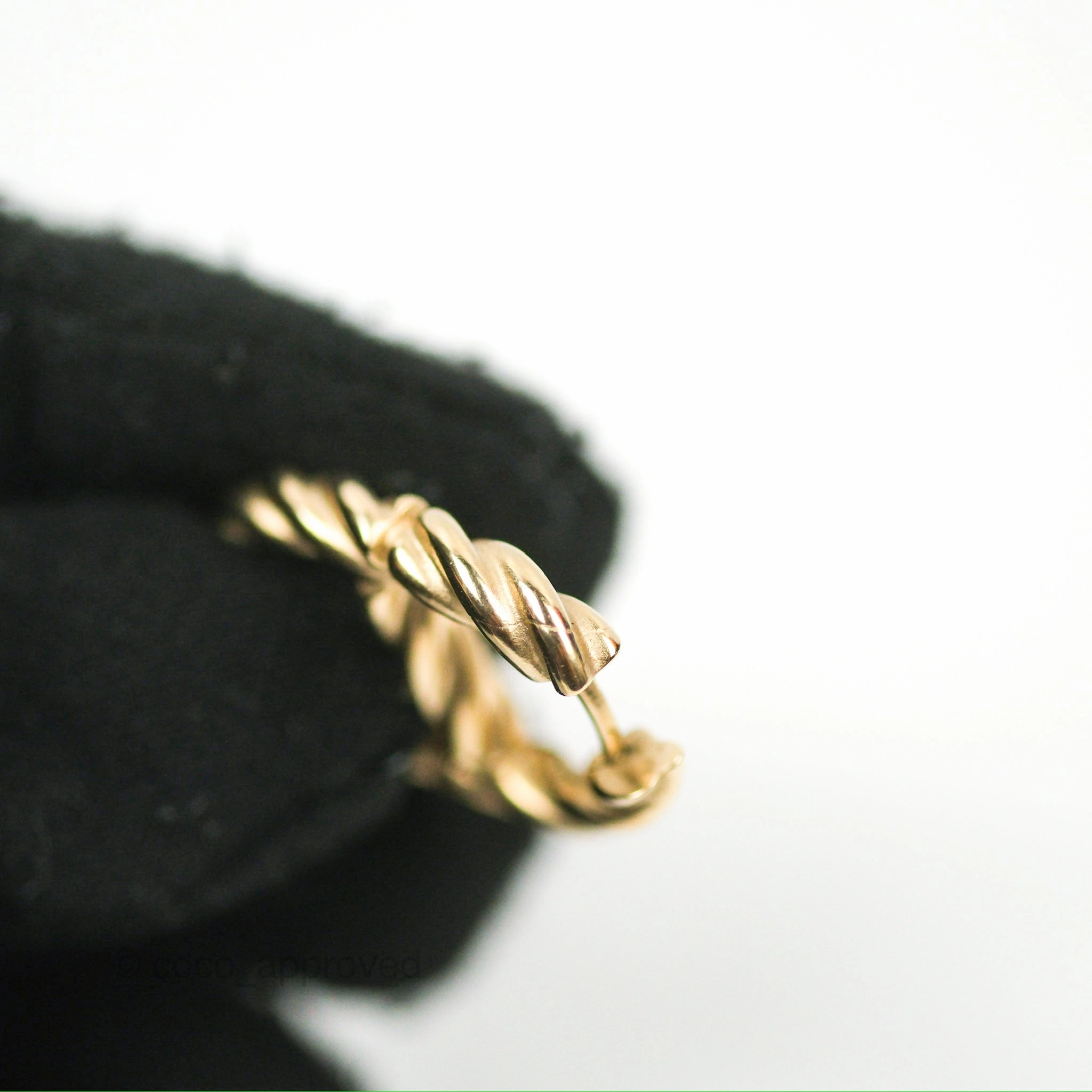 Dior 30 Montaigne Twist Earrings Gold Tone