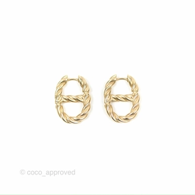 Dior 30 Montaigne Twist Earrings Gold Tone