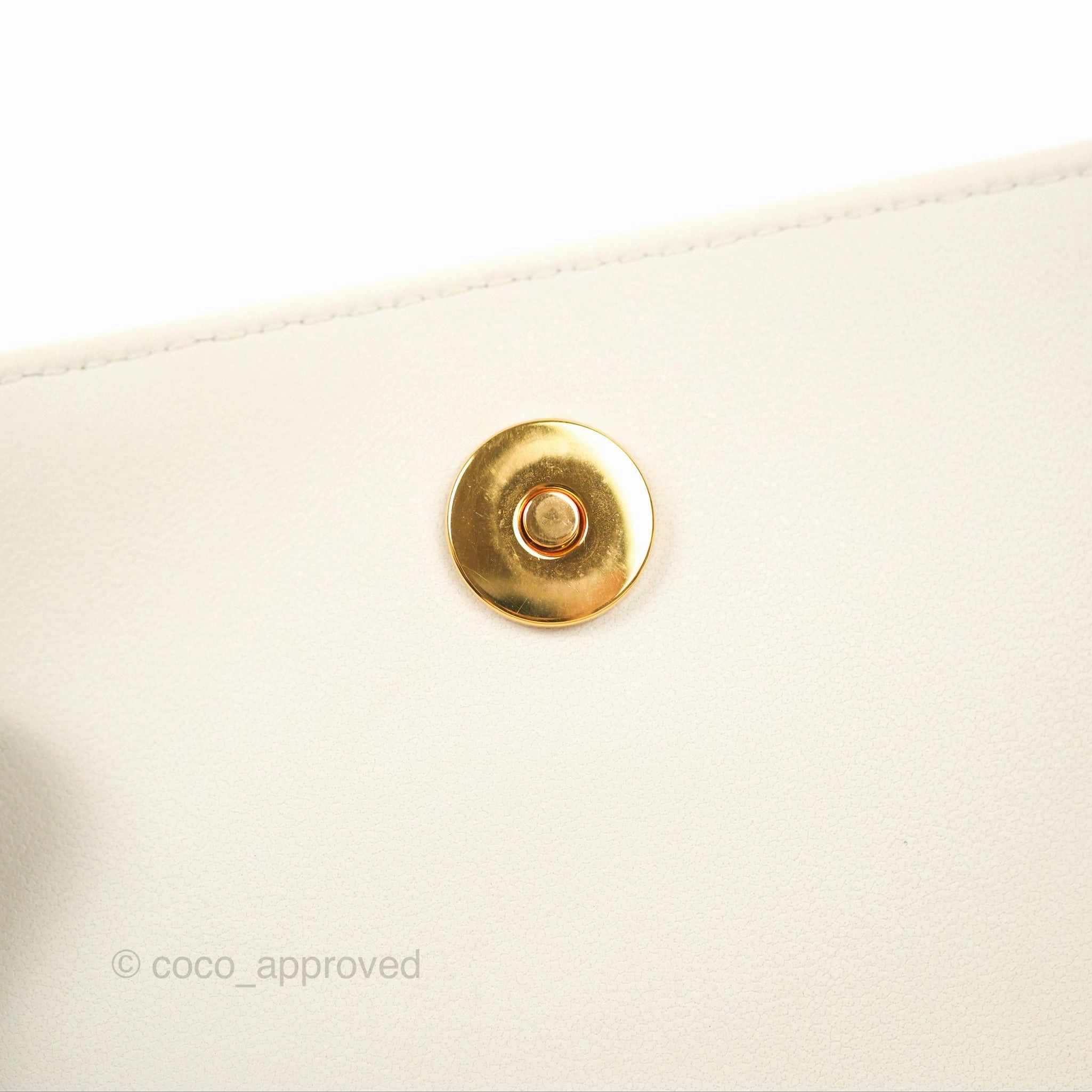 Dior Caro Pouch with Chain Latte Supple Cannage Calfskin