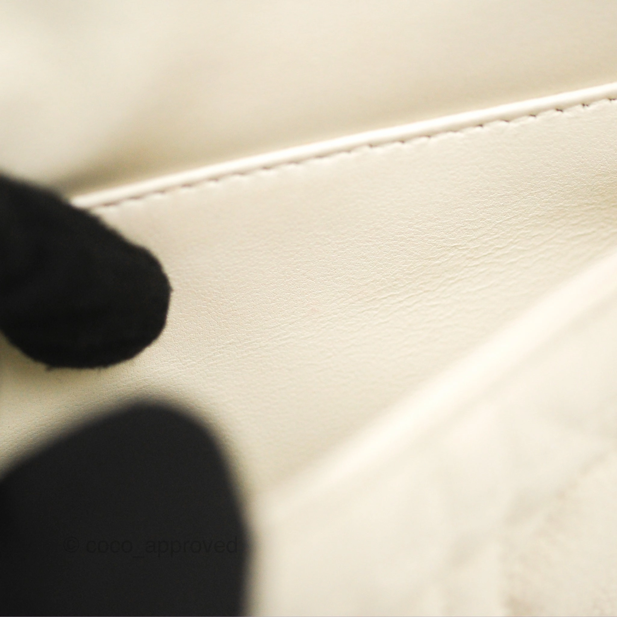 Dior Caro Pouch with Chain Latte Supple Cannage Calfskin